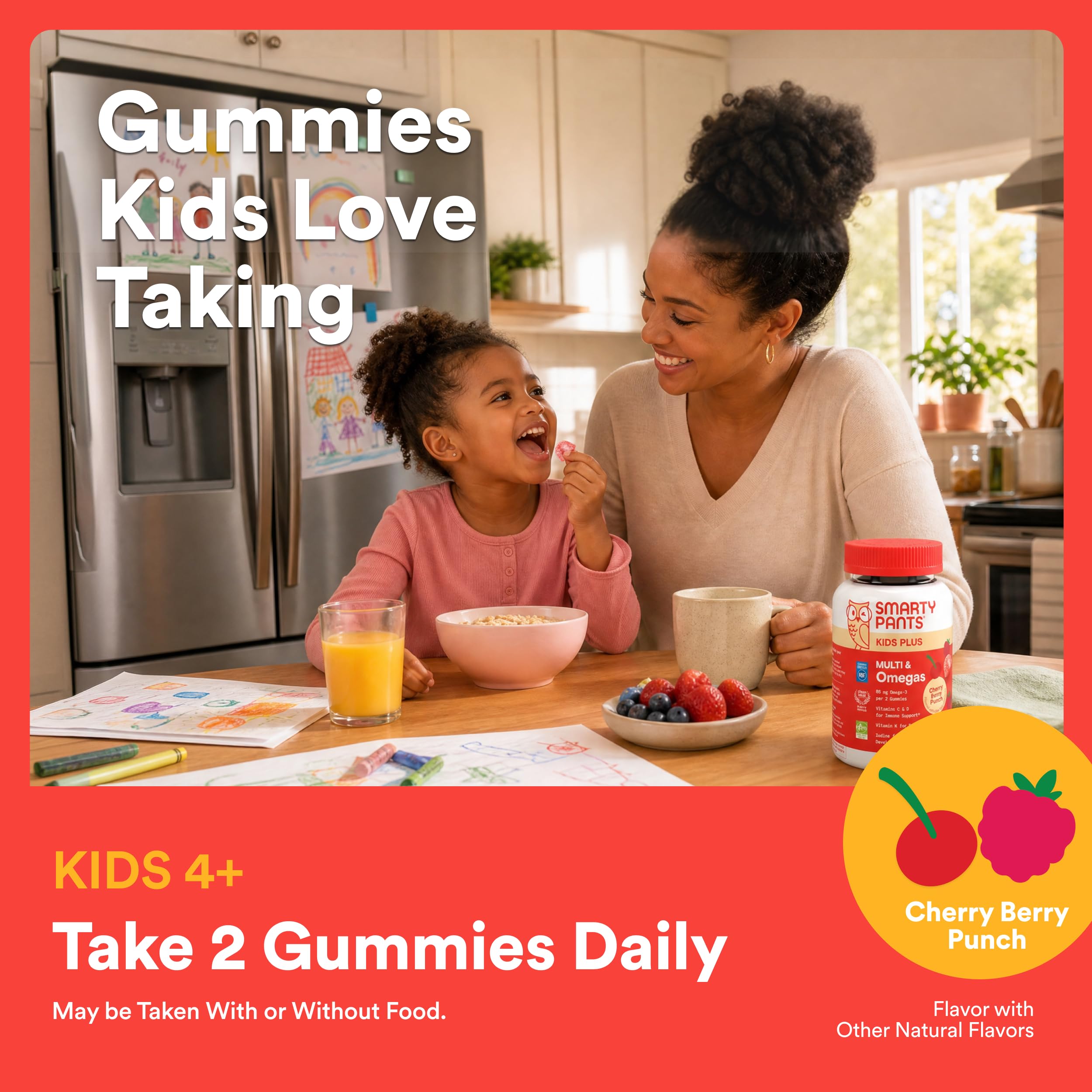 SmartyPants Kids Multivitamin Gummies, Vitamin D3, Omega 3, Zinc, 60 Ct view 7