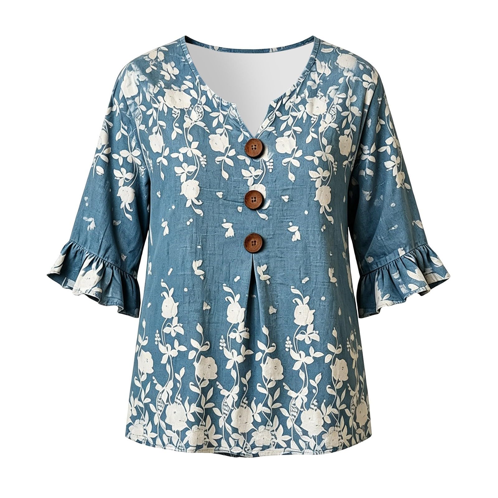 Sommertop Damen Leicht und Luftig Zeitloses Damen T-Shirt für Alltag Komfort müheloses Styling – Weiches atmungsaktives Mischgewebe Oberteil für Freizeit Büro Urlaub