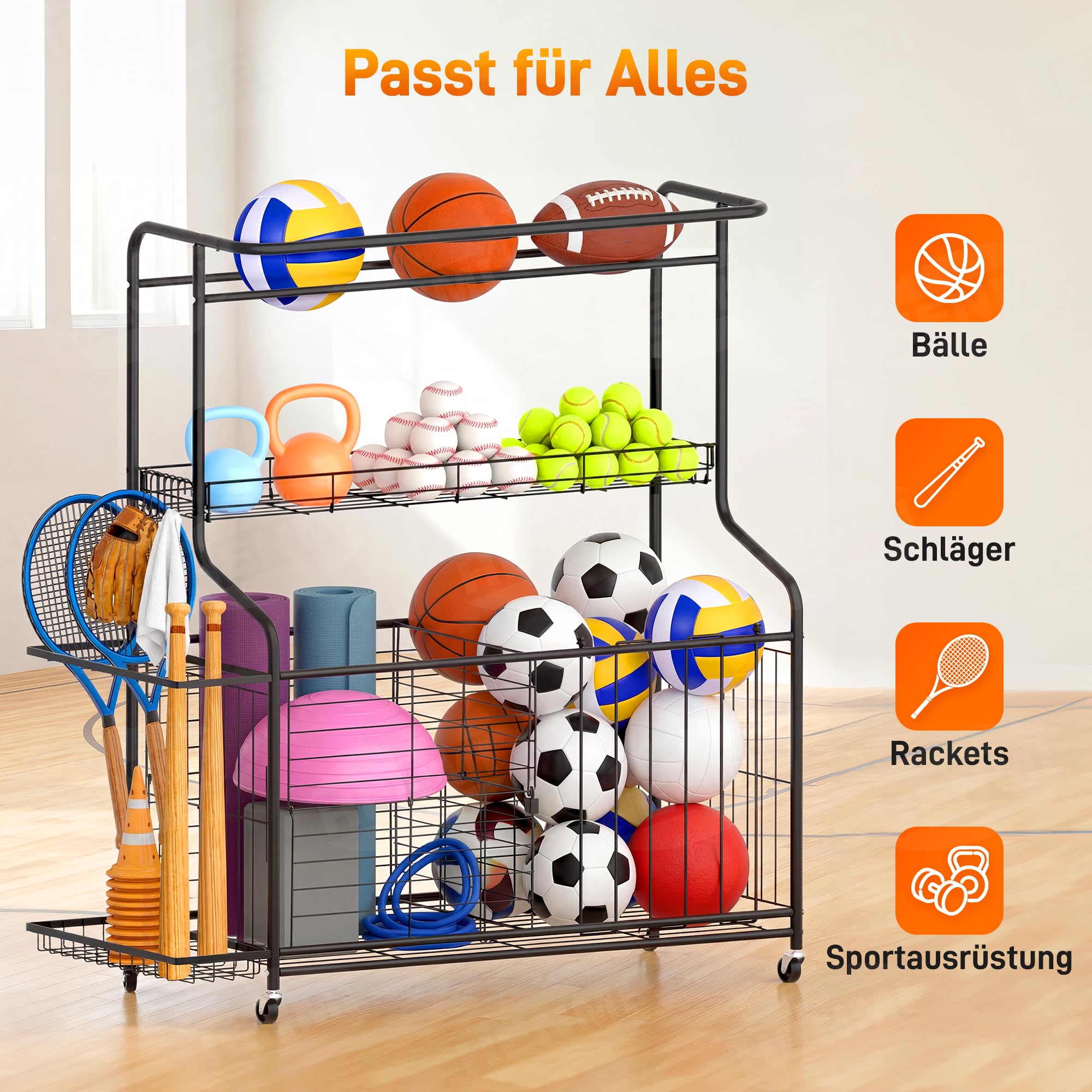 HENMI Garage Organizer für Sportgeräte