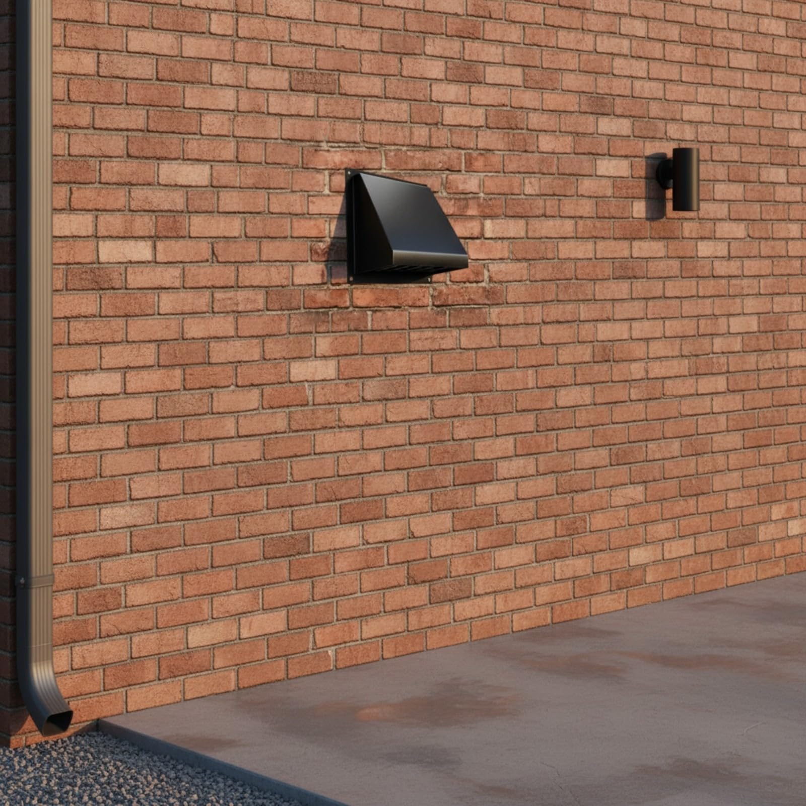 LOVIVER Hoe Pare-Pluie pr Conduit 100 Mm Polyvalente Hoe Ventilation Murale Métallique Sortie Conduit Tamis Amovible, Noir