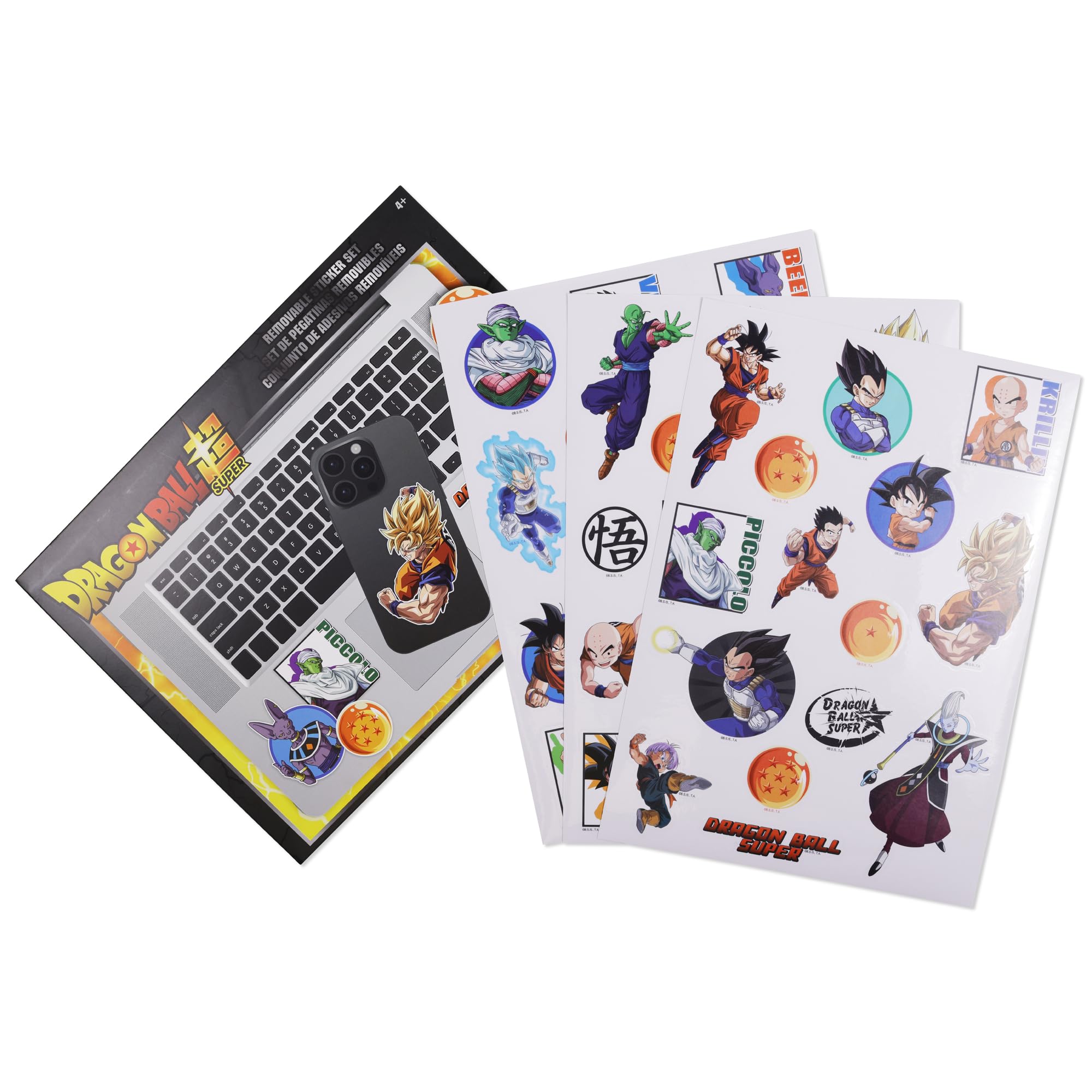 Dragon Ball Sticker Sheet Set for Anime Fans,Laptop, Luggage,Travel,School, Scrapbooking, Notebook Decoration, Water Bottle