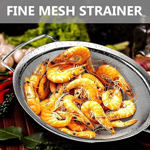 Miniatura 4 de GLEAVI Colador de leche de soja de malla fina tamiz de cocina para filtro de aceite de sopa, diseño de mano para uso en restaurantes caseros