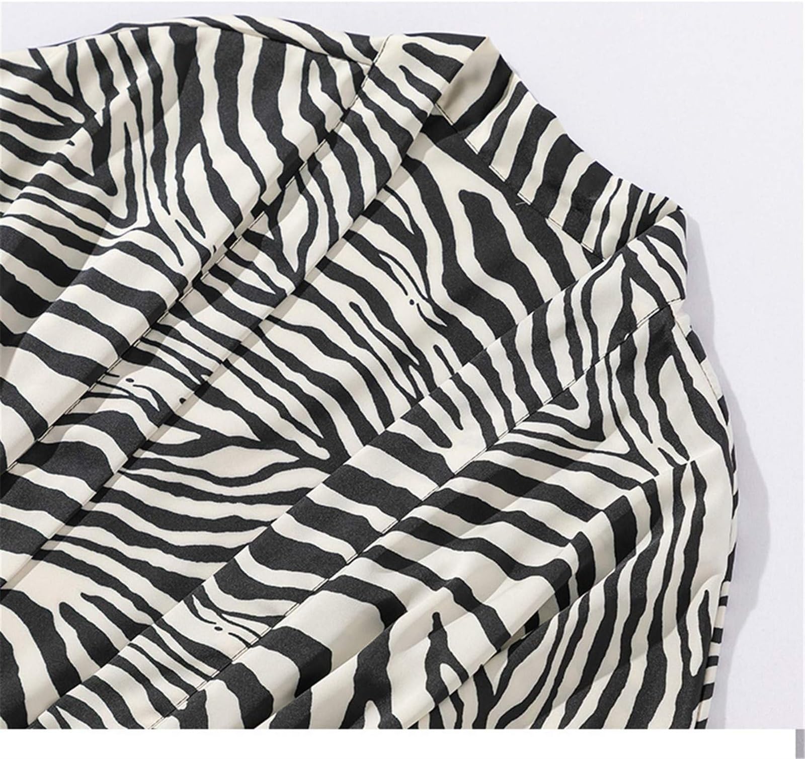 Szlafrok Damska Szyfonowa Piżama Z Nadrukiem Zebry Kimono Szata Koszula Nocna Bielizna Szlafrok Odzież(XL)