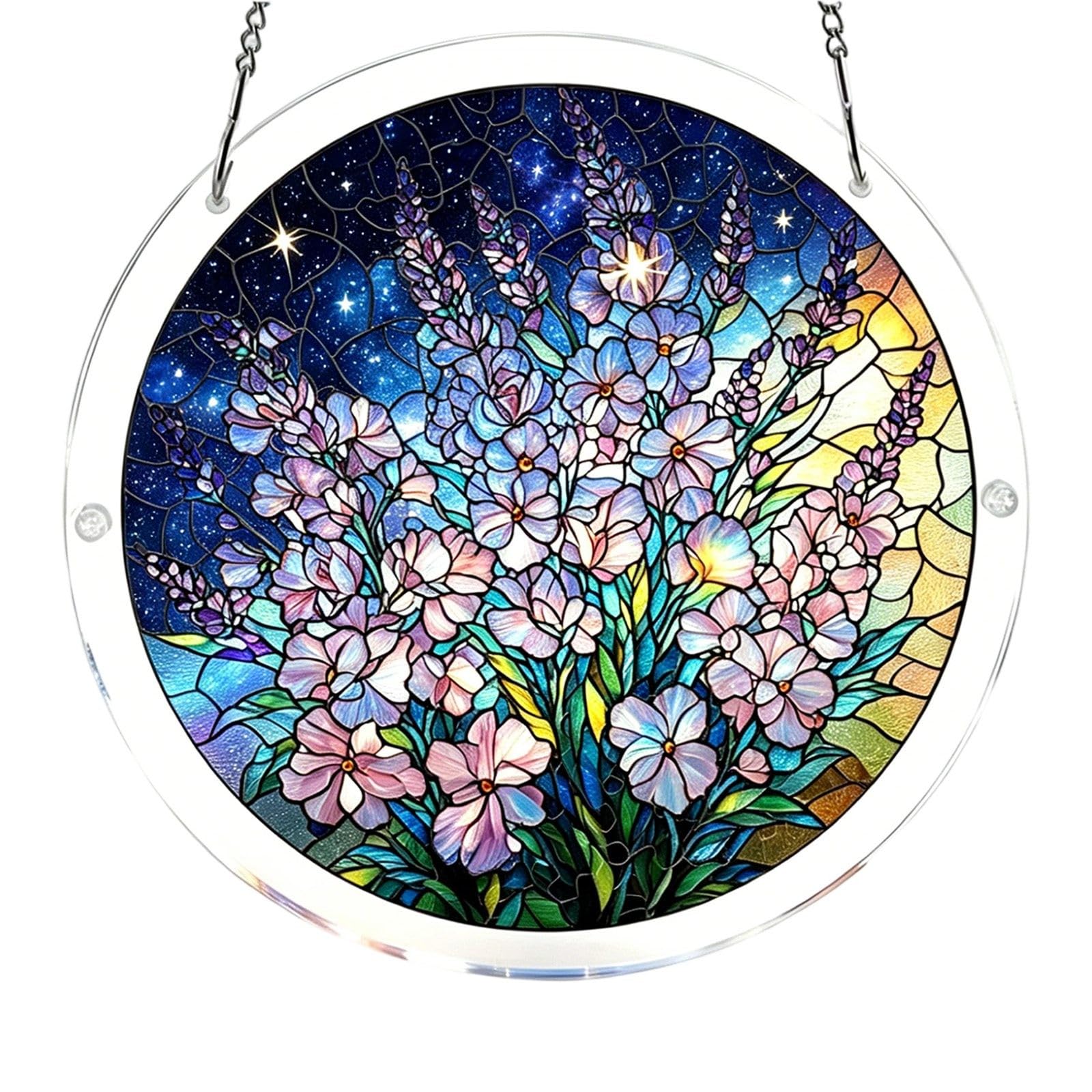 Acrylic Jigsaw Puzzle Suncatcher,Acrylic Puzzle Suncatcher,for Doors Garden and Window Hanging&Birthday Mom Women Adults Gift-19 CM,A — view 22