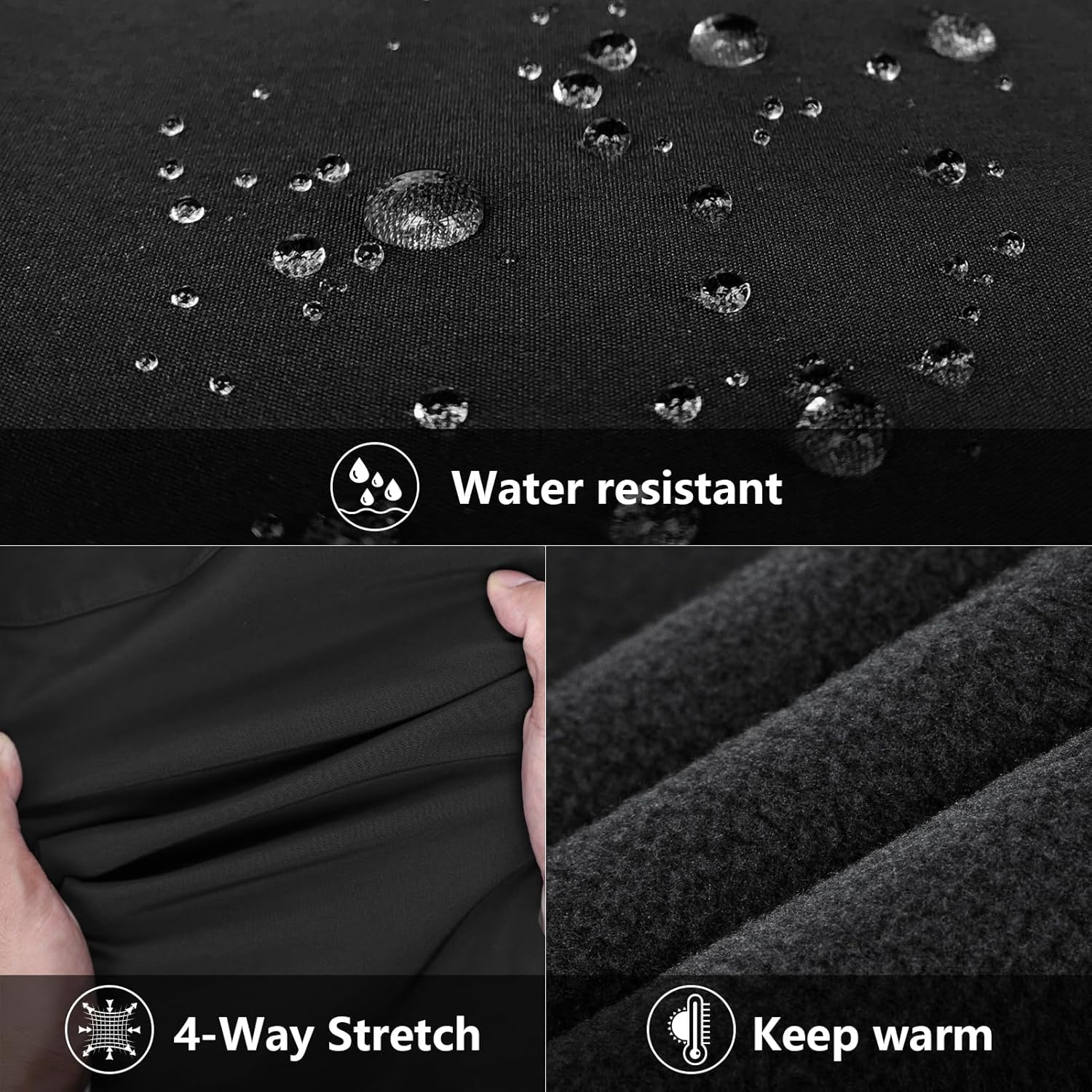 33,000ft Women's Running Vest Fleece Lined Zip Up Windproof Lightweight Softshell Vests Outerwear for Golf Hiking Sports - Image 5