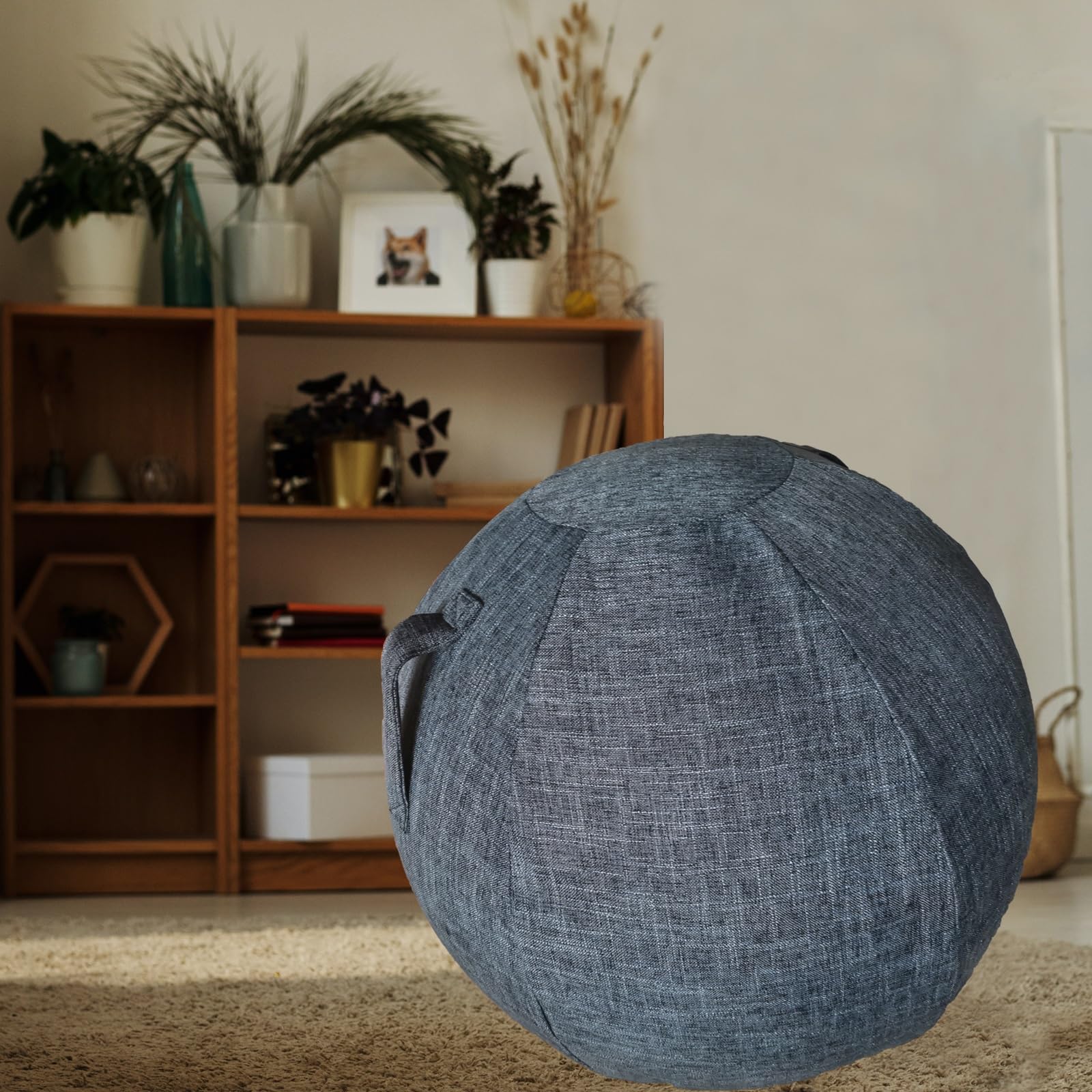 Palla per Lo Pilates, Fitball, Fitball Gravidanza con Coperchio, Pompa,Palla Yoga Palla Gravidanza per Ufficio E Casa Colore A Scelta