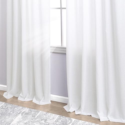 Miniatura 43 de KOUFALL Cortinas transparentes de lino de 90 pulgadas, cortinas para Sala Modernas 2025 De Lino Elegantes, cortinas personalizadas con pestaña