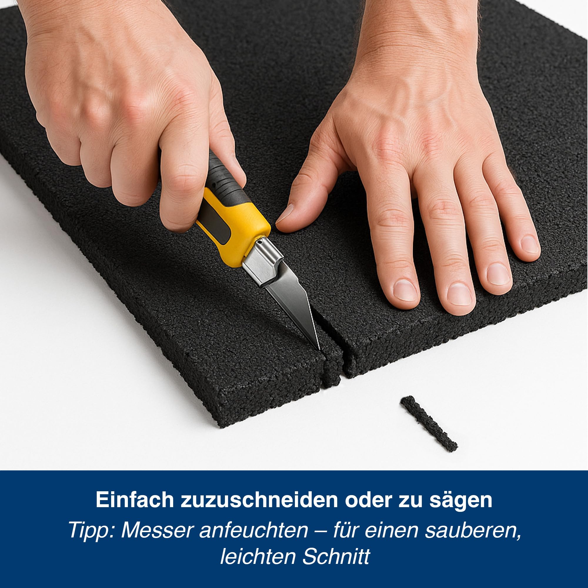 Gummimatte 50x100 cm – Antivibrationsmatte 30 mm – rutschfeste, Wetterbeständige Gummiplatte für Waschmaschine, Flachdach, Balkon, Gehweg & Spielplatz – Schalldämmende Bodenmatte