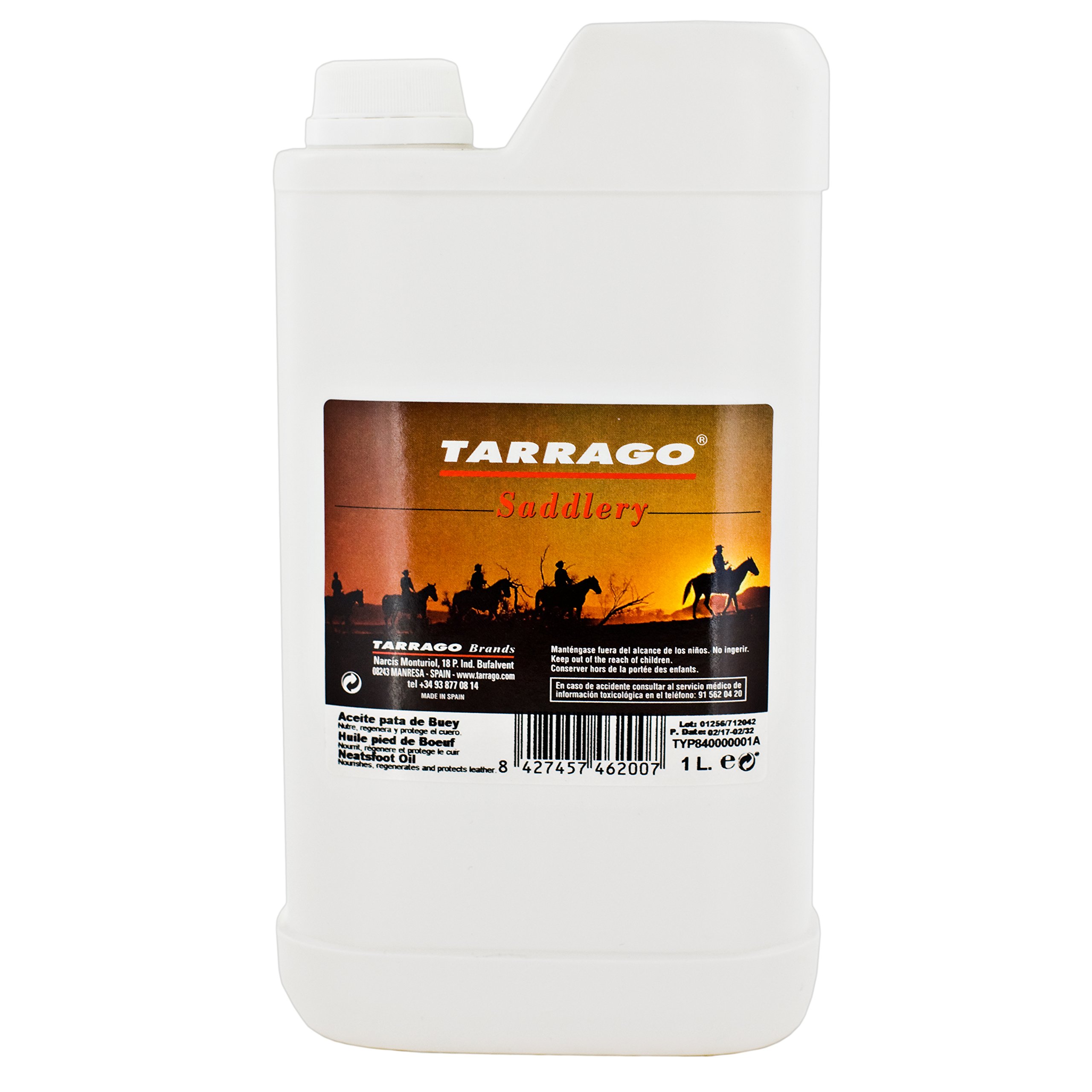 Tarrago | Aceite de Pata de Buey Saddlery | Nutre y Regenera los Cueros Resecos de Arreos y Accesorios de Equitación