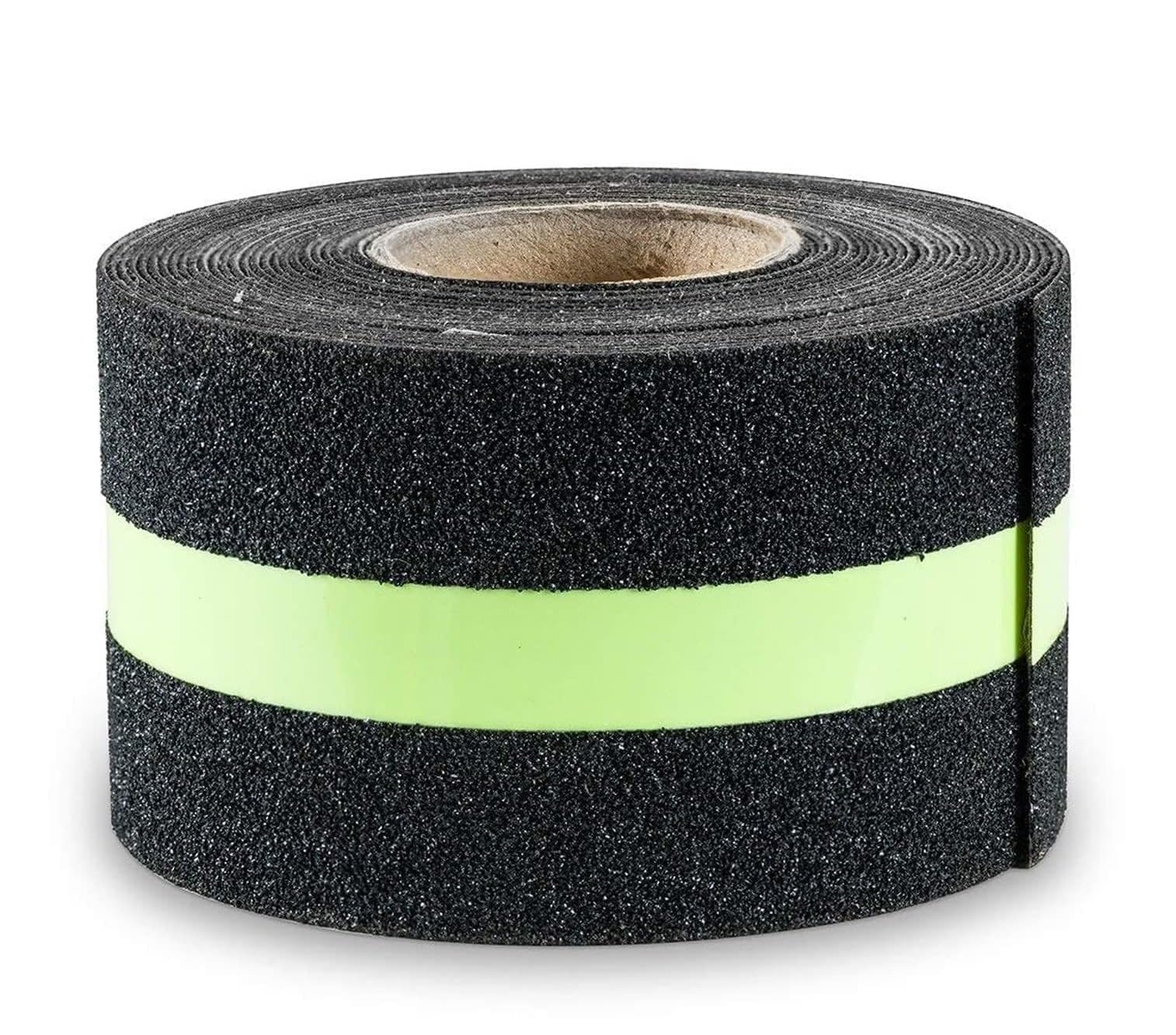 BlueBeems Anti-Slip Traction Tape I Non-Slip Glow in The Dark|Best Grip Abrasive Adhesive|Black & Green Glowing Sticker for Indoor Outdoor Stair Tread Step & Slippery Surfaces|BISApproved-50mmX5Meter
