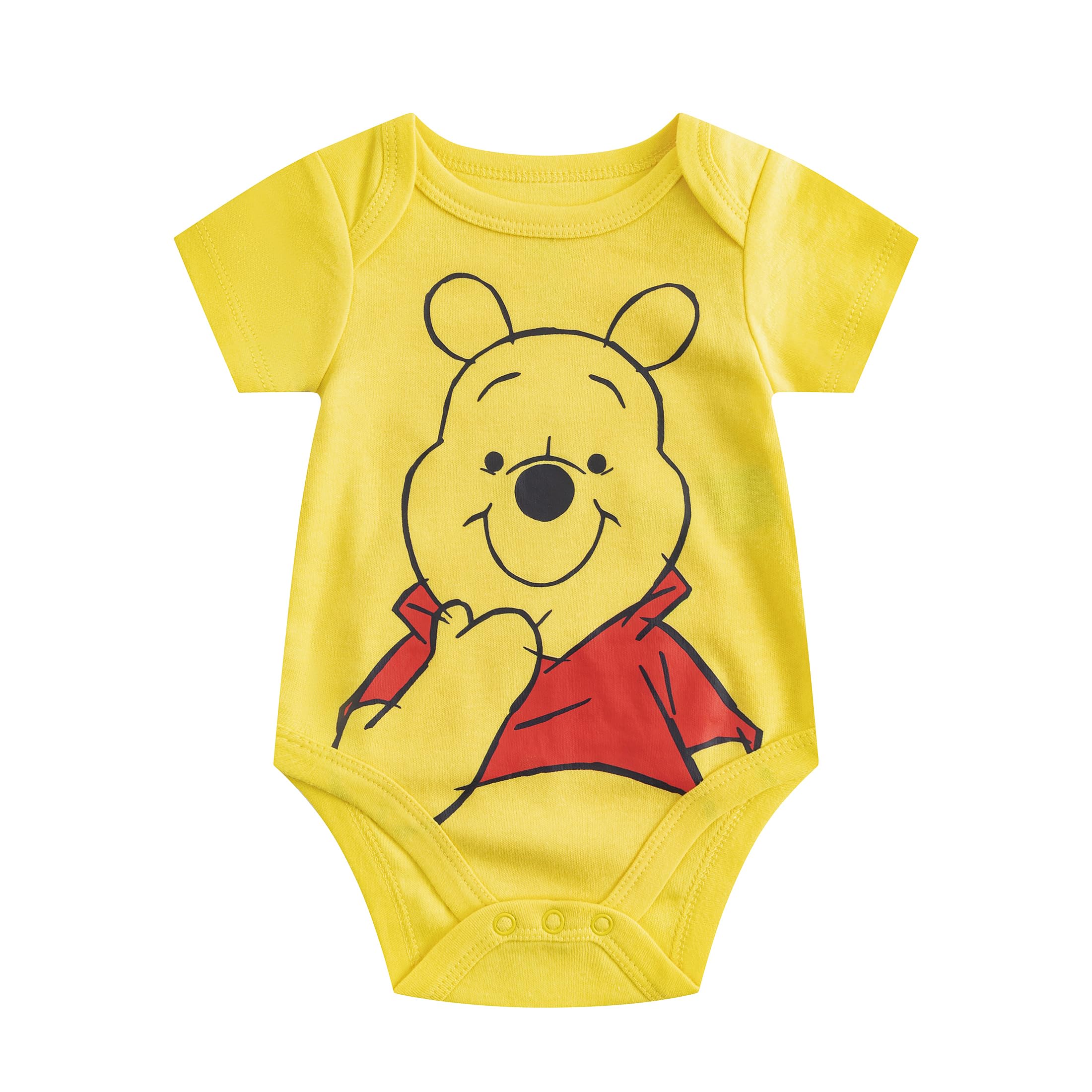 Disney Winnie the Pooh Baby Boys Bodysuit with Pants and Hat 3 Pack Set for Infant