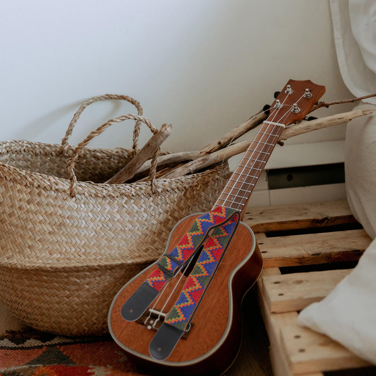 ifundom 2piezas Correa De Guitarra De Estilo Bohemio Cinta Para Instrumentos Musicales Strap Ligero y Práctico Para Guitarra Eléctrica y Ukelele