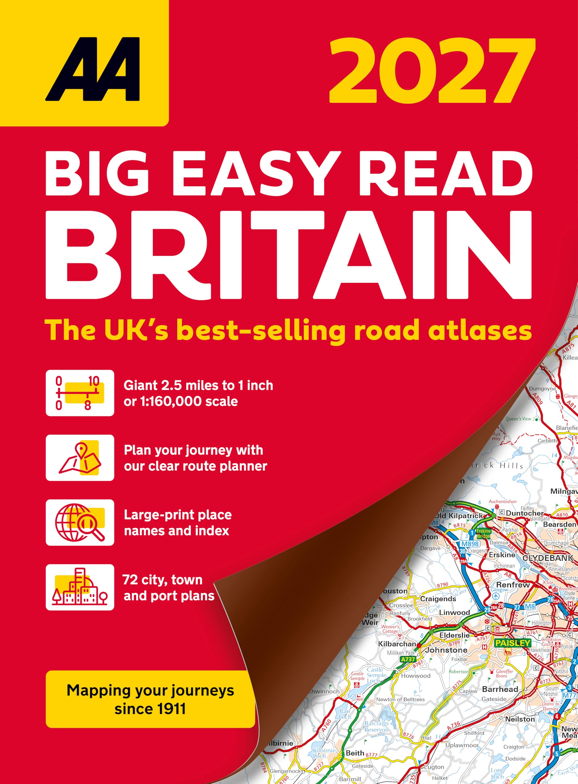 AA Big Easy Read Atlas Britain 2027