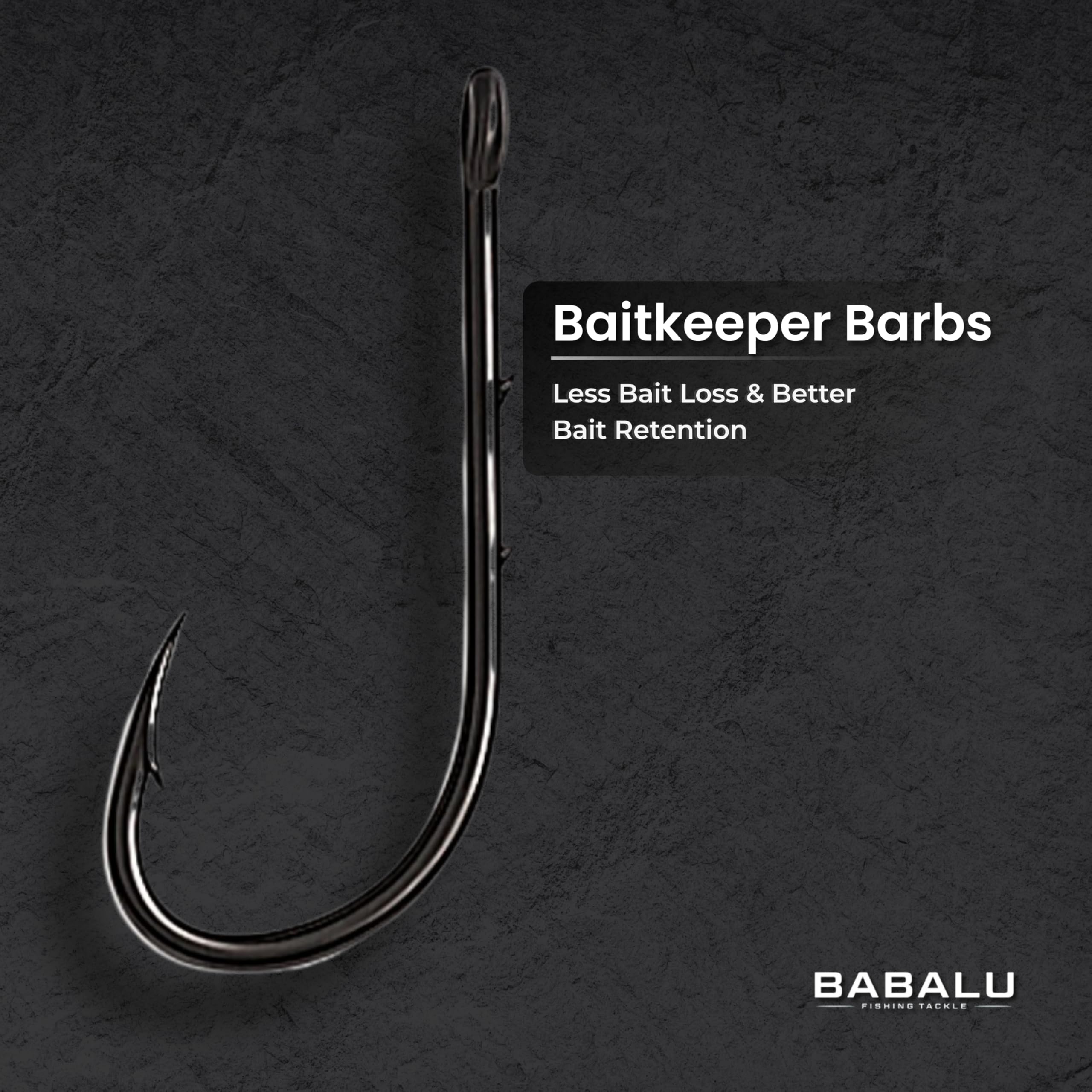 Anzuelos de Pesca Baitholder 50pcs Acero de Alto Carbono