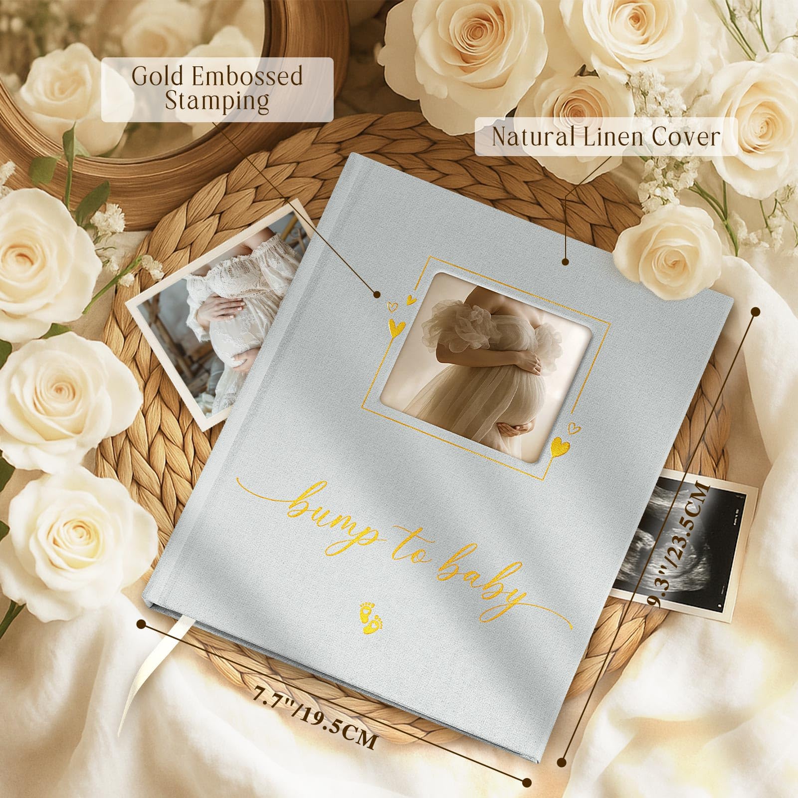 Lanpn My Pregnancy Journal Memory Book for First Time Mom 156 Page Pregnant Announcement Must Have Planner - Image 2