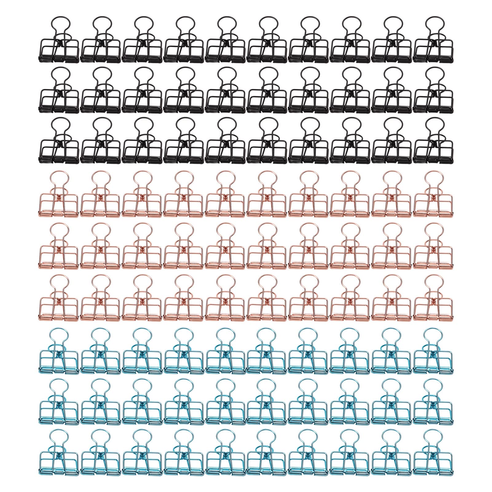 Muiltvoe 90pcs Clips Small Paper Clips Hollow Long Tail with Strong Clamping Force for Kids Students Office School