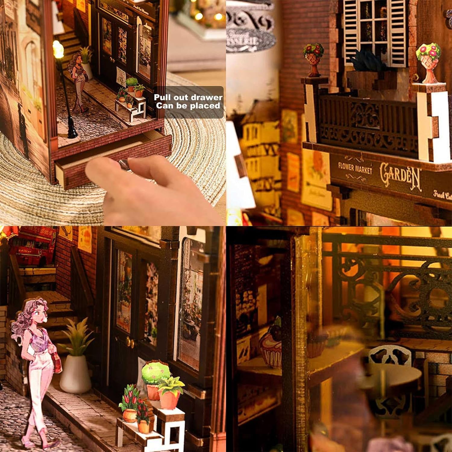 Amazon.co.jp: 教育モデル DIY ブックヌックキット、DIY ミニチュア