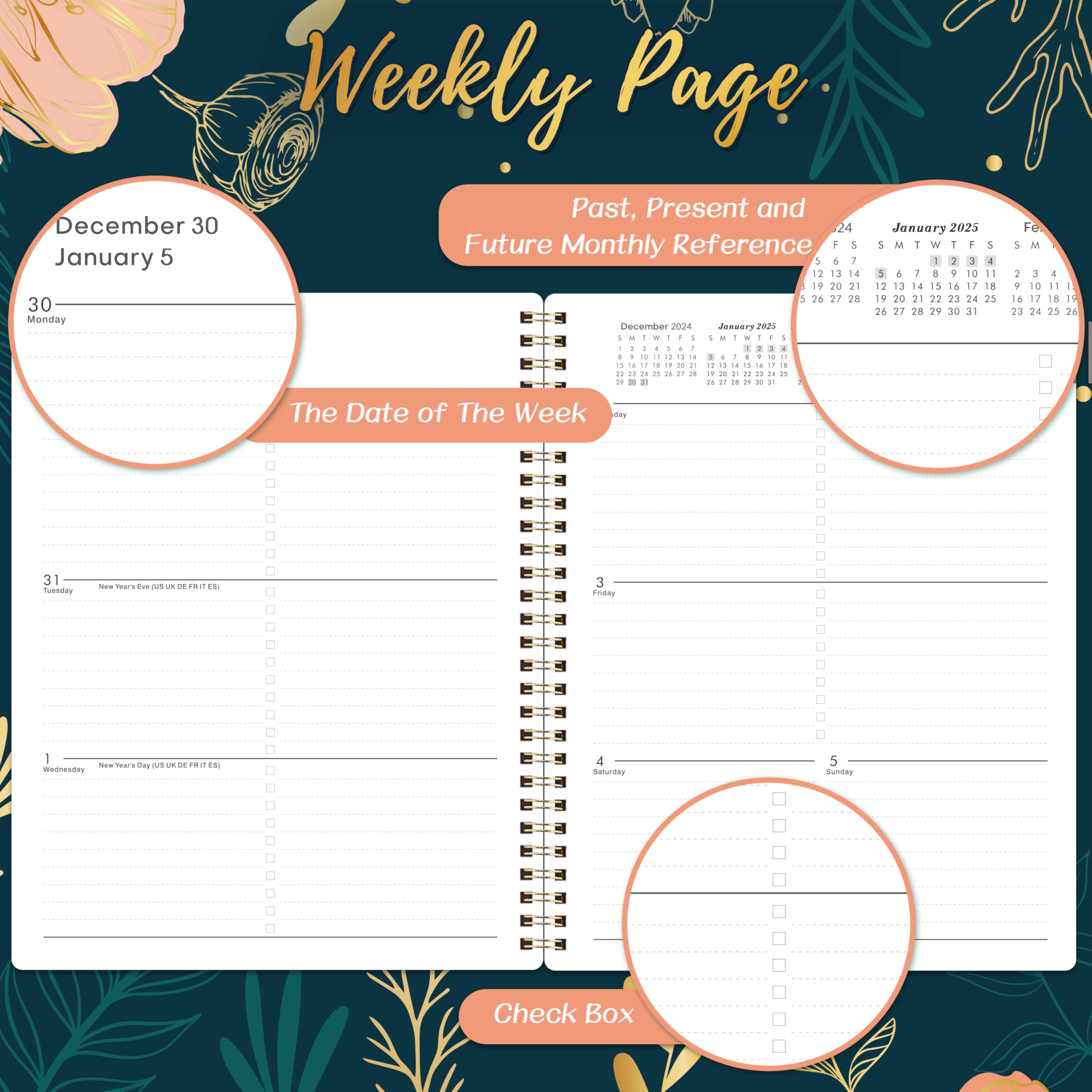 Snapklik.com : 2025 Planner - 2025 Planner Weekly And Monthly, From ...