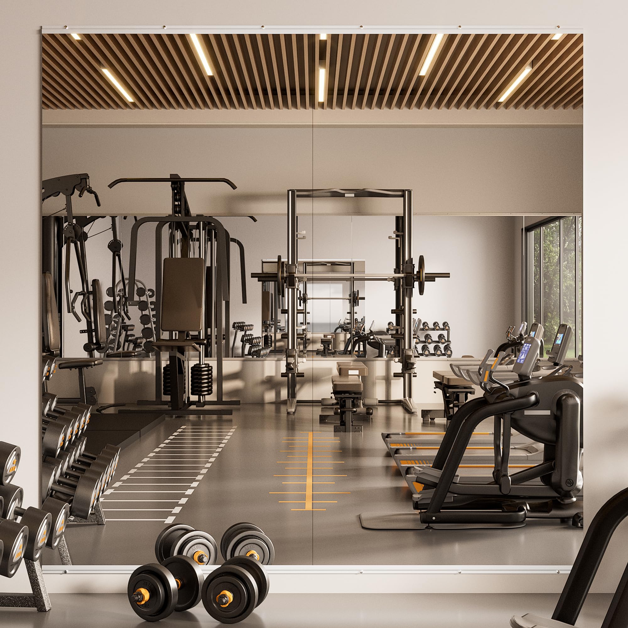 TETOTE 72x36 2-Pack Gym Mirror