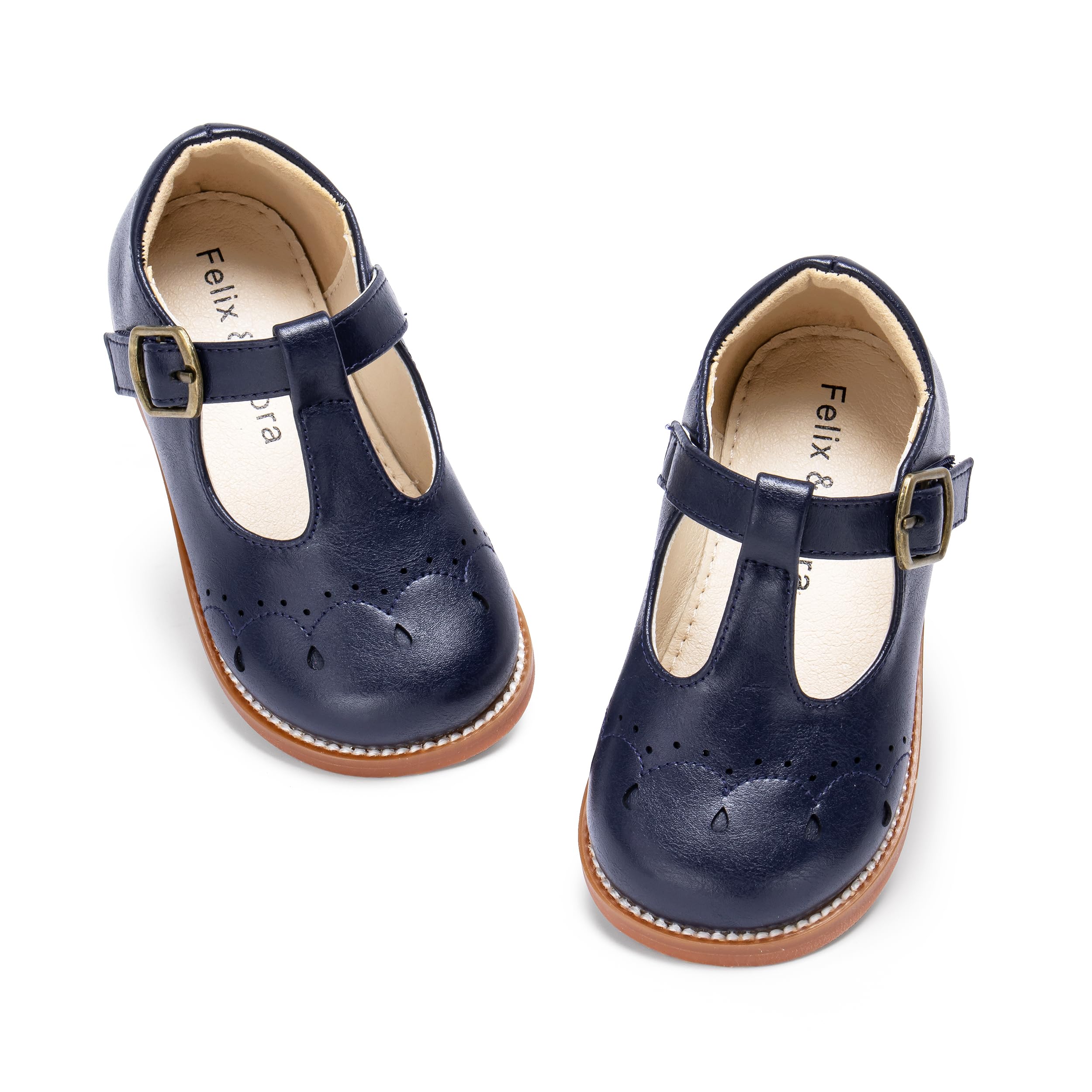 Felix &amp; Flora Toddler Girl Mary Jane Dress Shoes - School Oxford Flats for Girl Party Shoes.