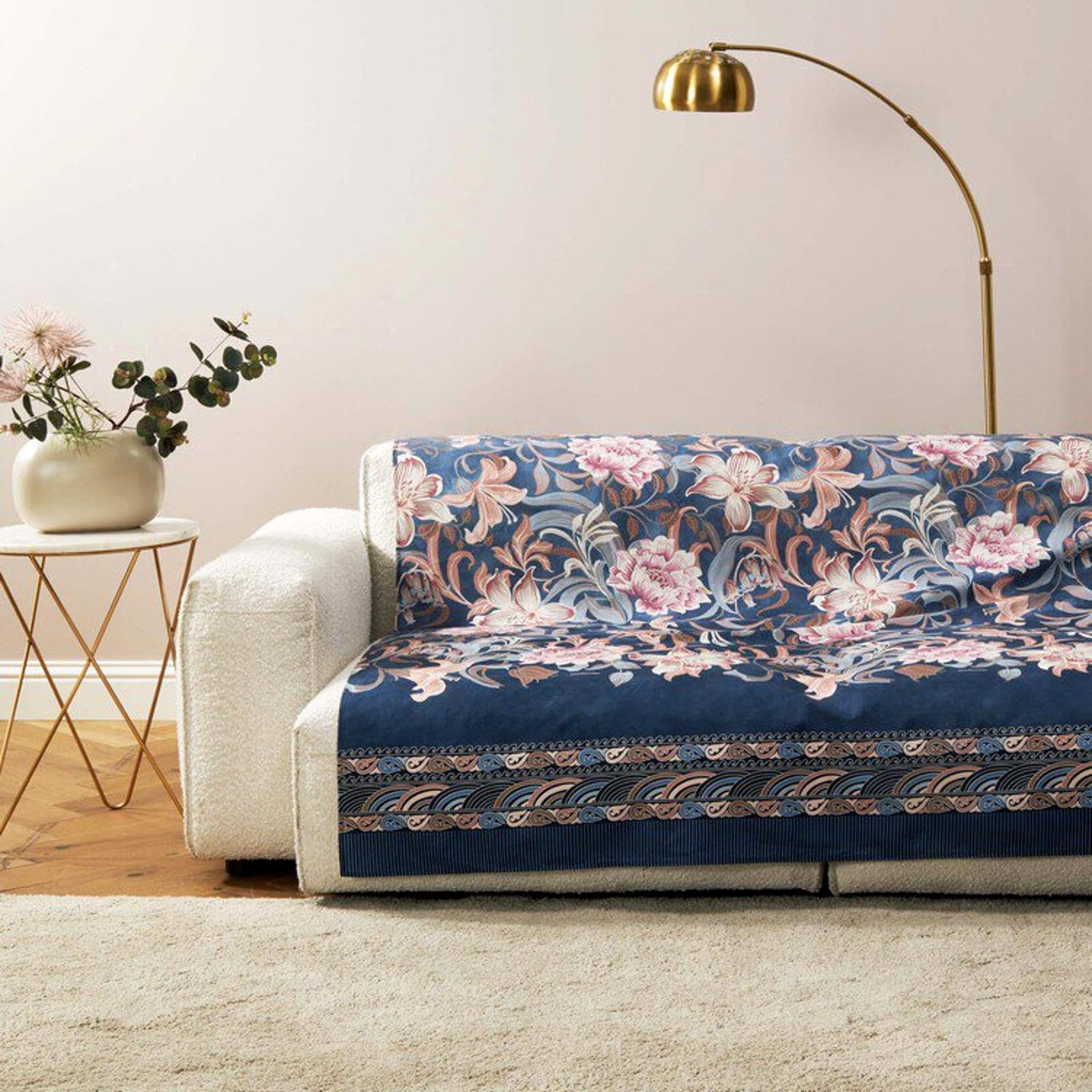 BassettiVerona 9325919 Foulard 100% Cotton B1 180 x 270 cm Blue