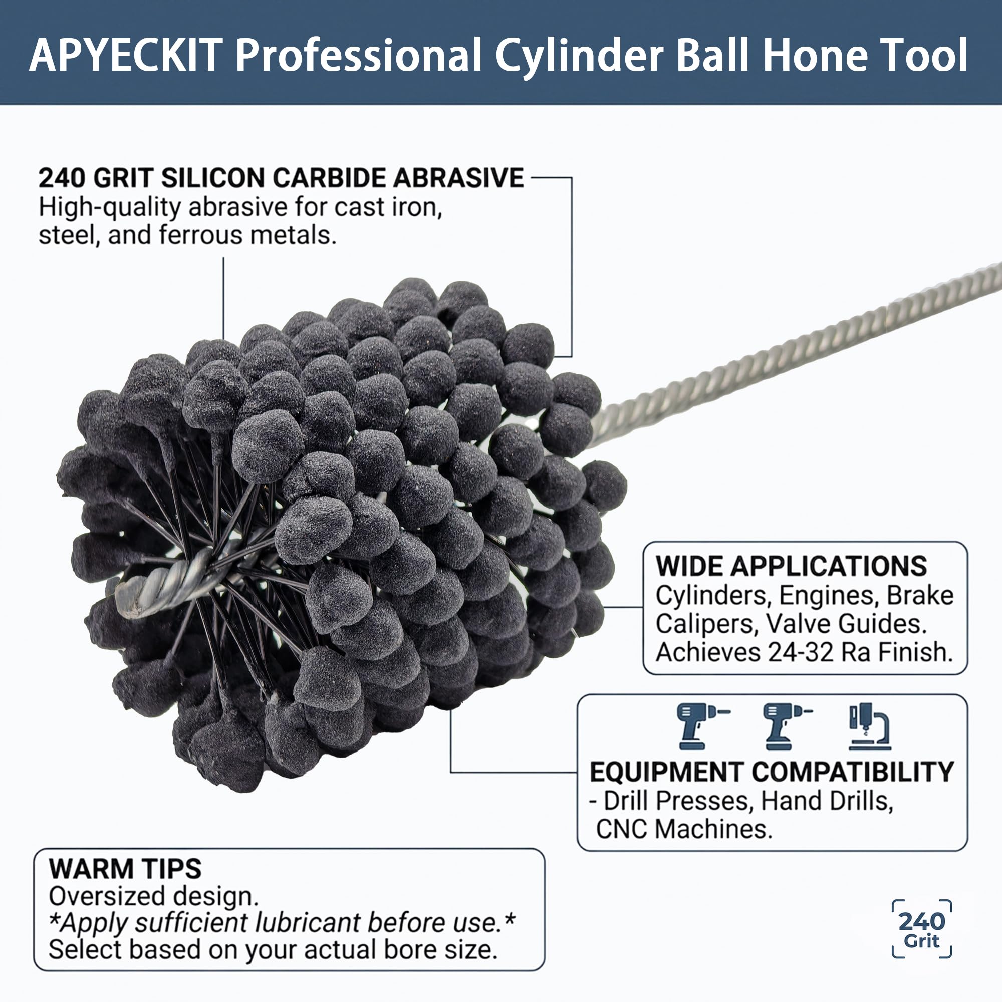 Cylinder Ball Hone - Restore Hydraulic Cylinders -3 Cylinder Ball Hone - Restore Hydraulic Cylinders -3