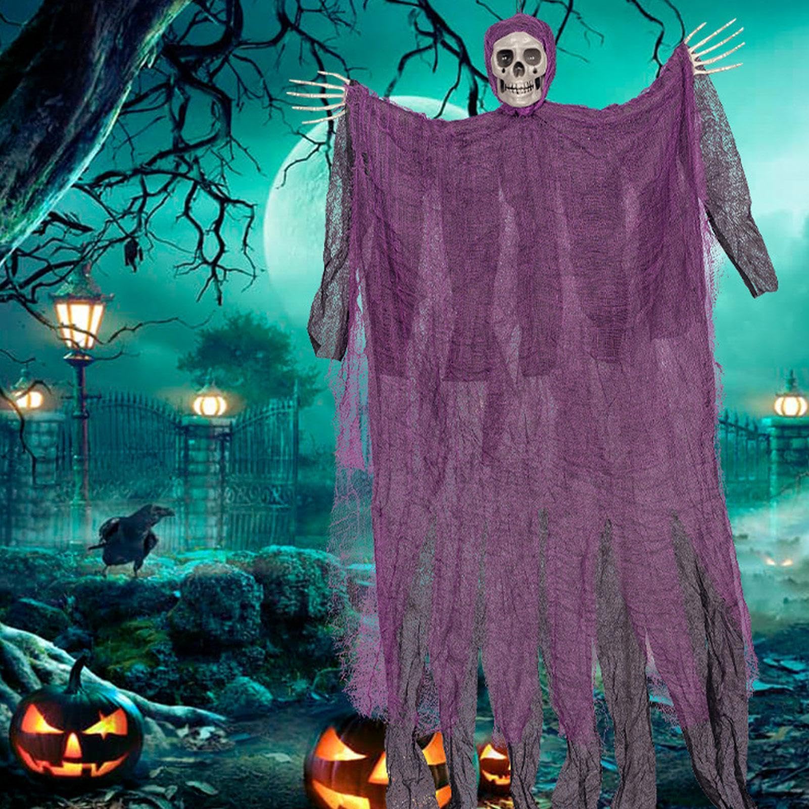 Decorazioni Halloween Paurose 5 Pezzi Addobbi Sospesi Inquietanti Da | Decorazioni Scheletri Paurosi Per Casa Stregata Feste Carnevale Feste A Tema Giardino Albero Finestra