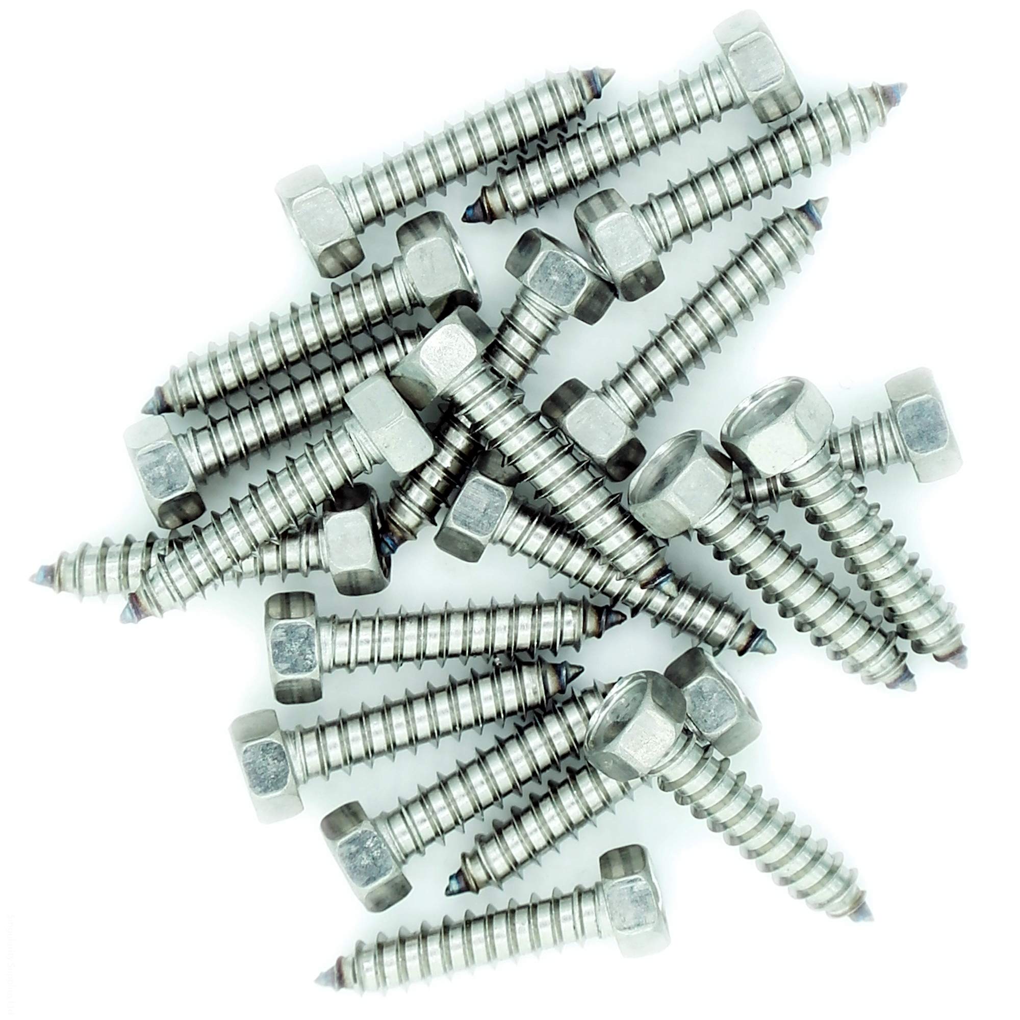 Singularity Supplies No.12 X 0.9 (5.5Mm X 22Mm) Hex Self-Tapping Screw - Stainless Steel (A2) (Pack Of 20)