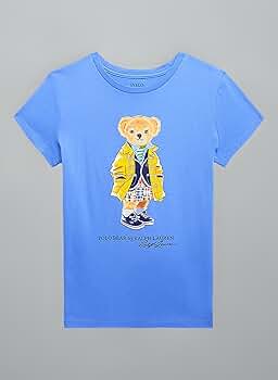 ラルフローレン ポロベア Tシャツ ヘザーブルー 140センチ　新品 Amazon | POLO RALPH LAUREN ポロ ラルフローレン Polo ベア