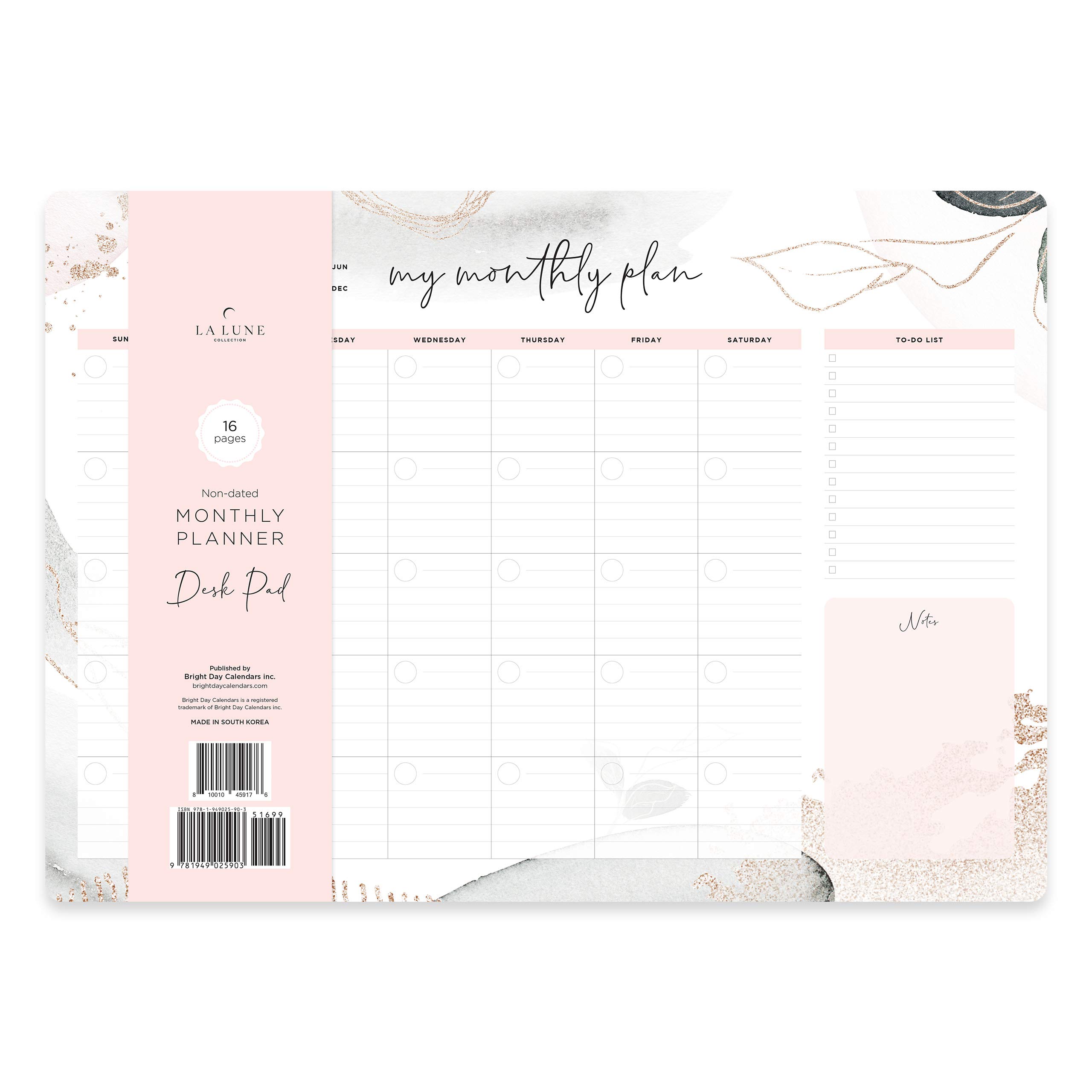 Buy NonDated Desk Pad Blotter Office La Lune Collection by Bright Day