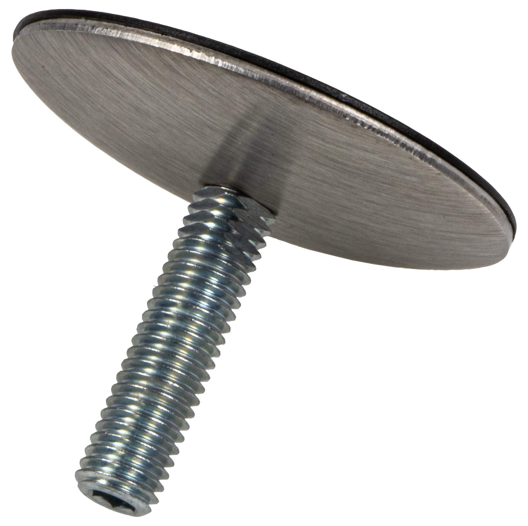 Gedotec Stelschroef M10 x 60 mm stelschroef voor tafelpoten en meubelpoten | roestvrij staal mat | meubelpoten verstelbaar MADE IN GERMANY