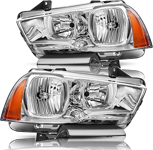 Bingbingmotor BRYGHT - Conjunto de faros delanteros para Dodge Charger 2011 a 2014 para lado del conductor y del pasajero