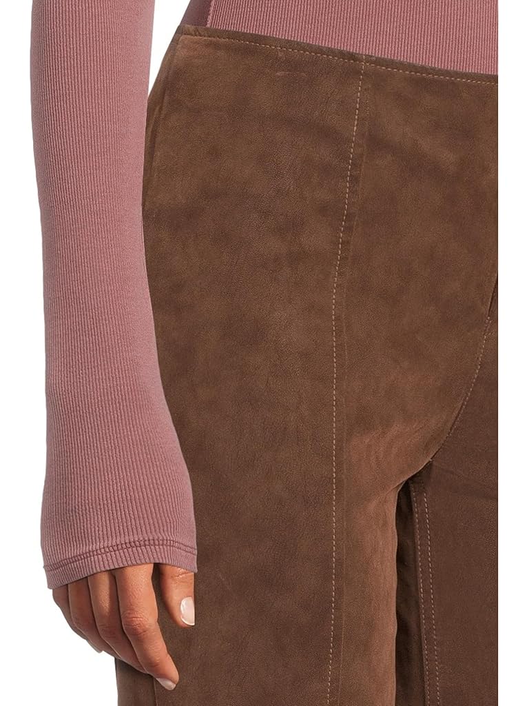 Purple Free People Glow Up Pant Suede