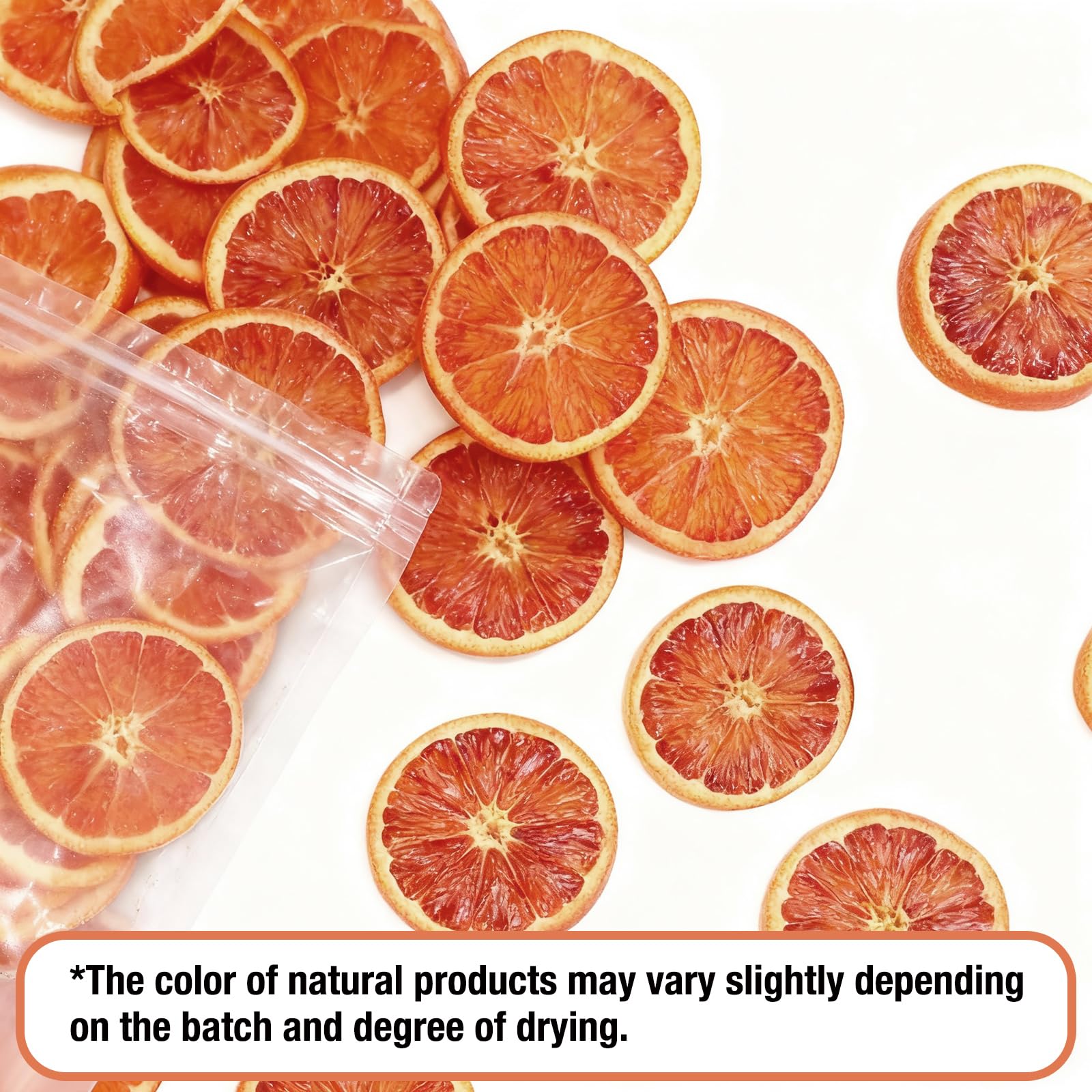 Dried Blood Orange Slices - 3.5oz, 30PCS+ Christmas Crafts | Food Grade Dehydrated Dried Fruit for Garland/Cocktails/Cakes/Potpourri/Candle Making