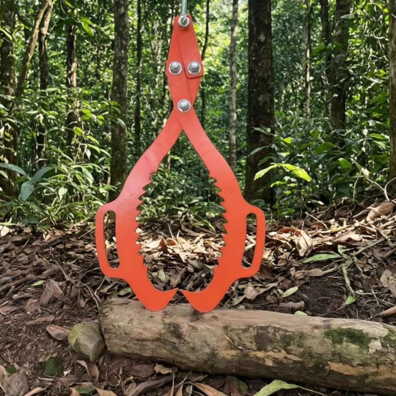 Sharplace Gancho de Placa de Acero de Elevación de Agarre Garra para Troncos Abrazadera de Sujeción Fabricada en Acero Estructura Robusta para, 28 Pulgadas