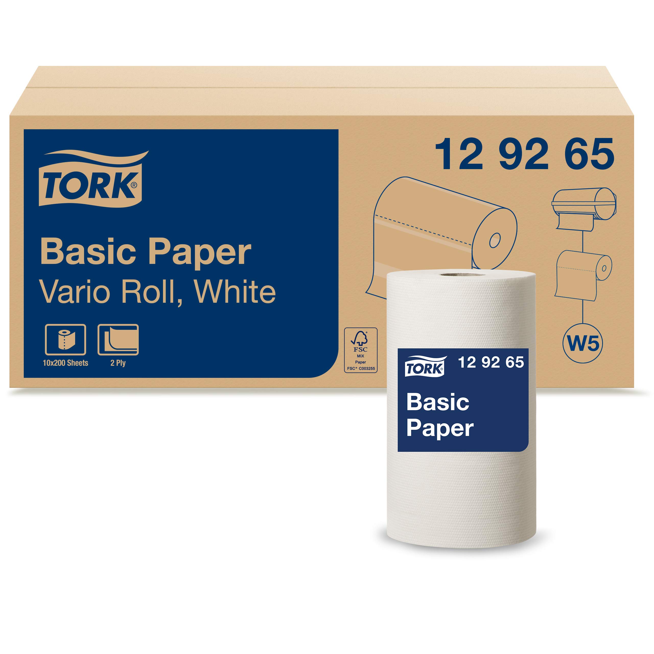 Tork Heavy Duty Industrial Wiping Paper Blue Combi Roll 3 Ply W1/W2 - View #4