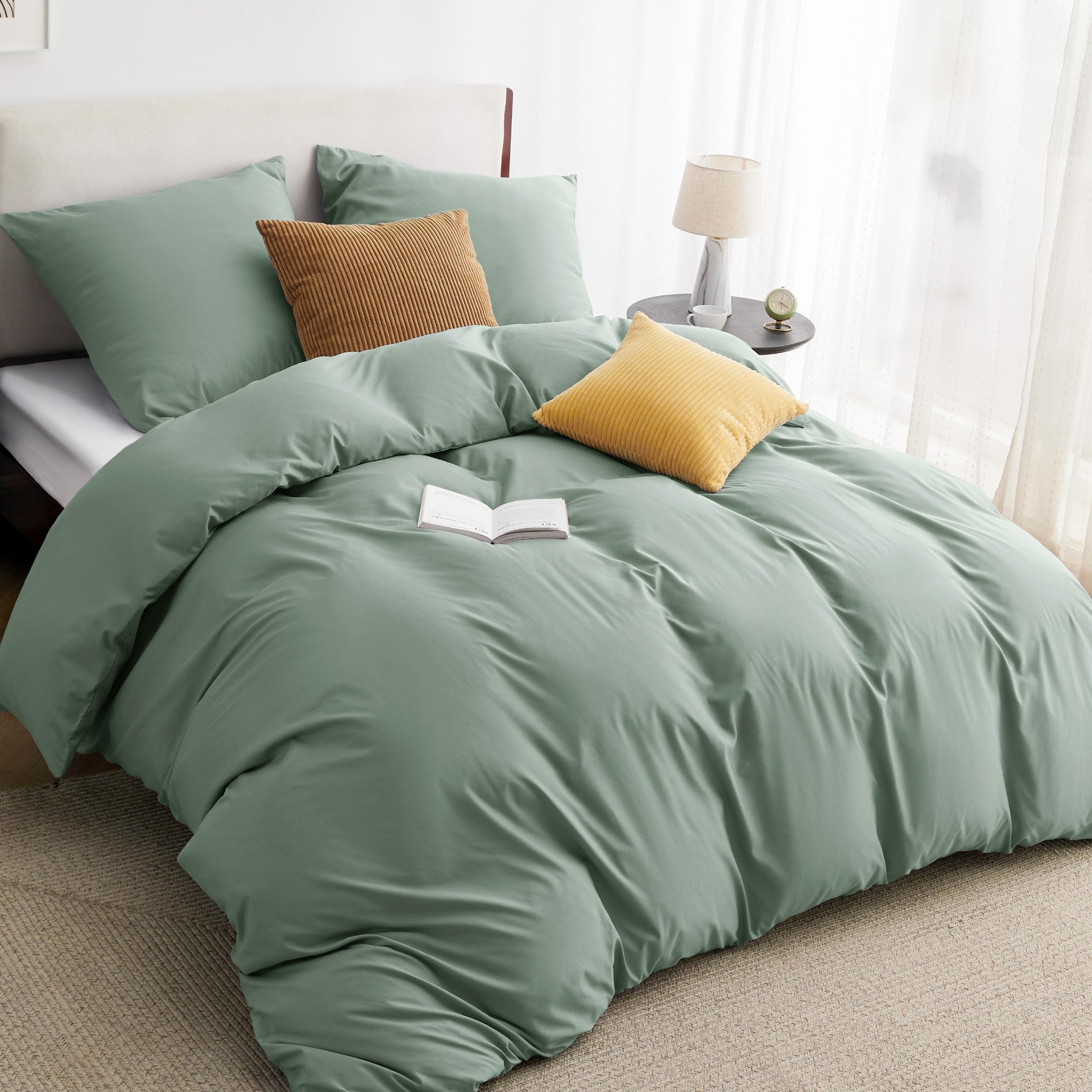 BEDSURE Bettwäsche 135x200 155x220 200x200 - Bettwäsche-Sets Bettbezüge + 2 Kissenbezüge 80X80 cm, Oeko-TEX Bettwäsche-Sets Polyester Mikrofaser mit Reißverschluss