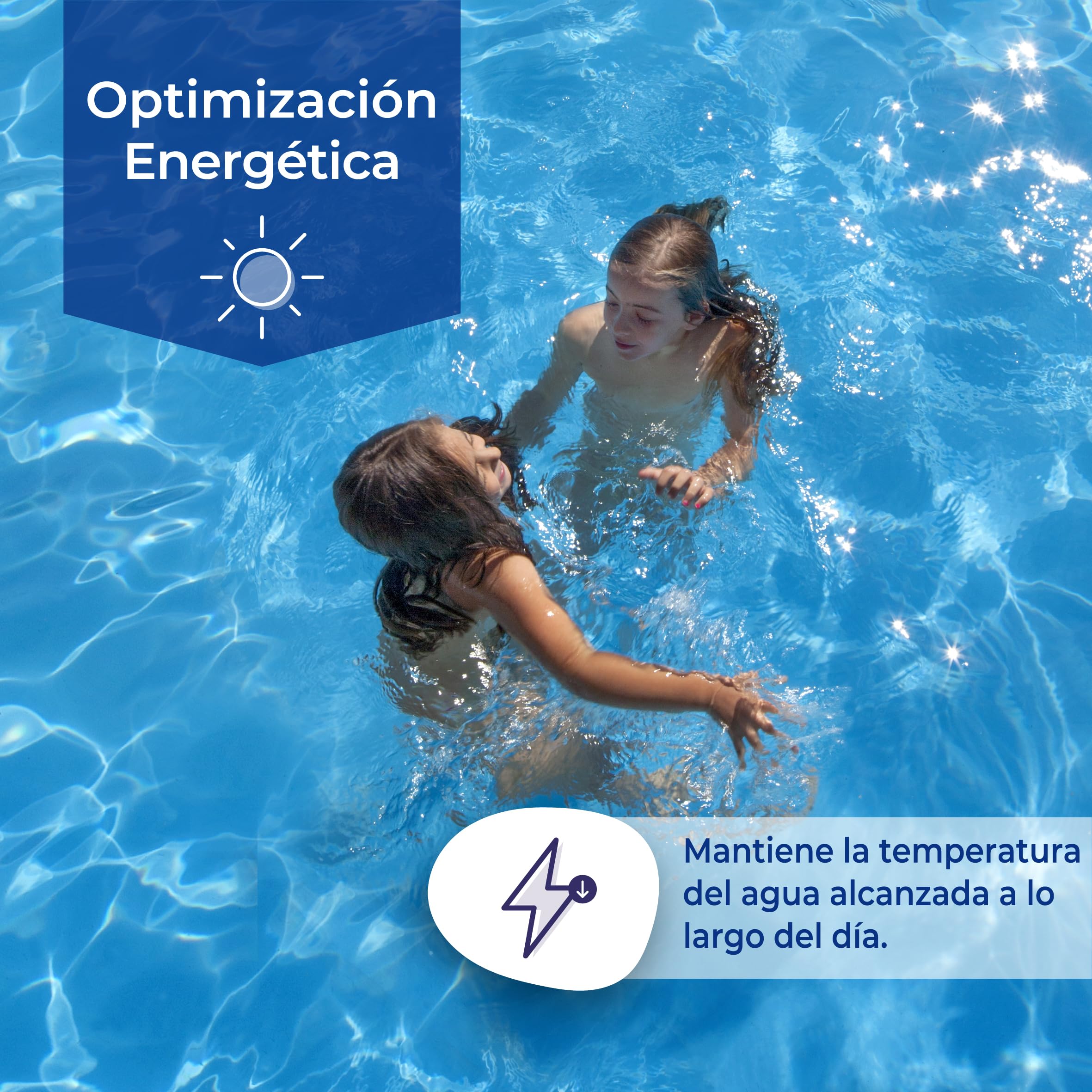 Gre CVPE800 - Cobertor de Verano para Piscina Ovalada Enterrada de 800 x 400 cms, Color Azul