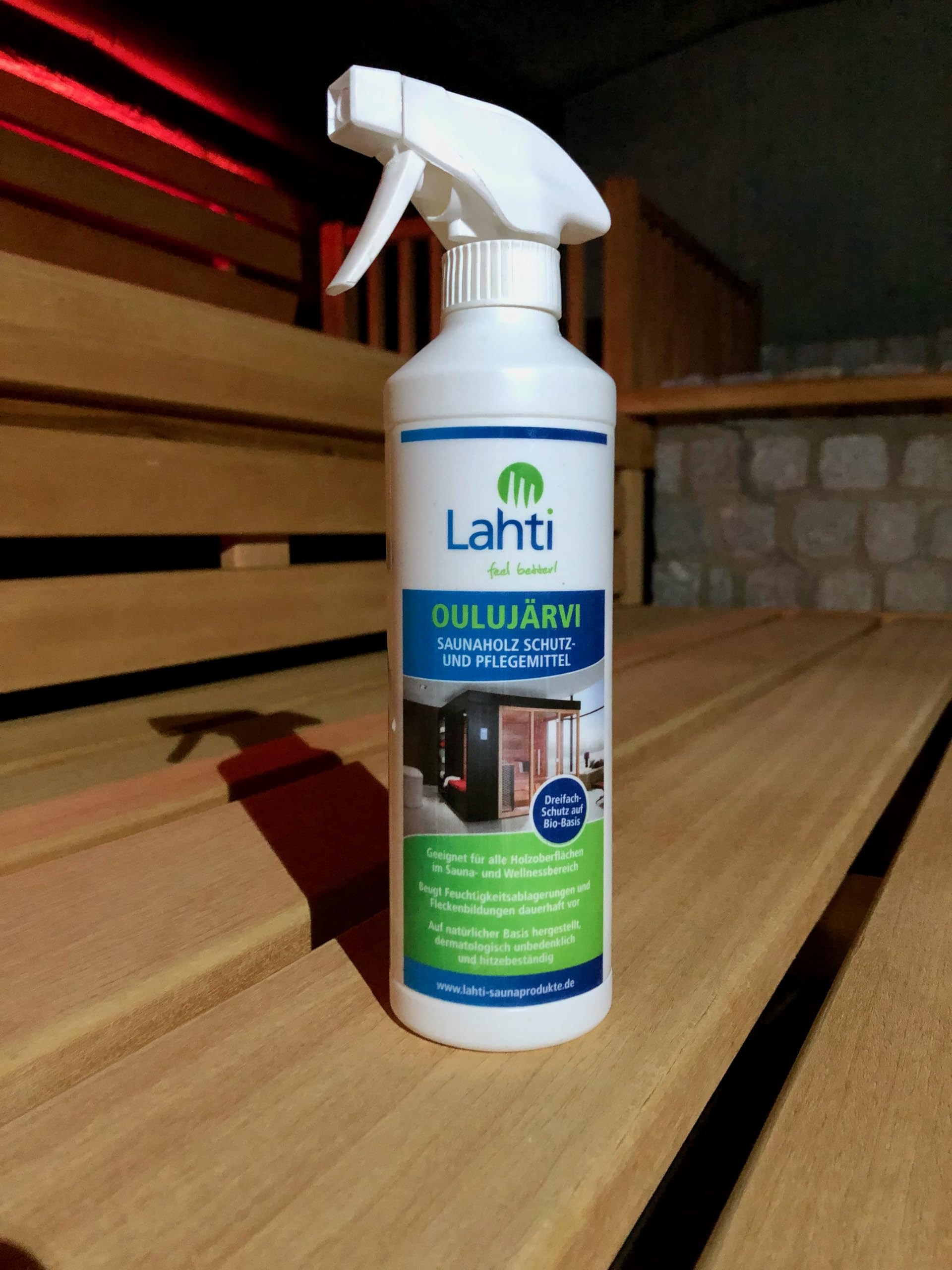 Lahti Sauna Care Set - Set für HolzSchutz, Reinigung und Pflege Ihrer Sauna - 1 PURUVESI, 2 OULUJÄRVI + Zubehör