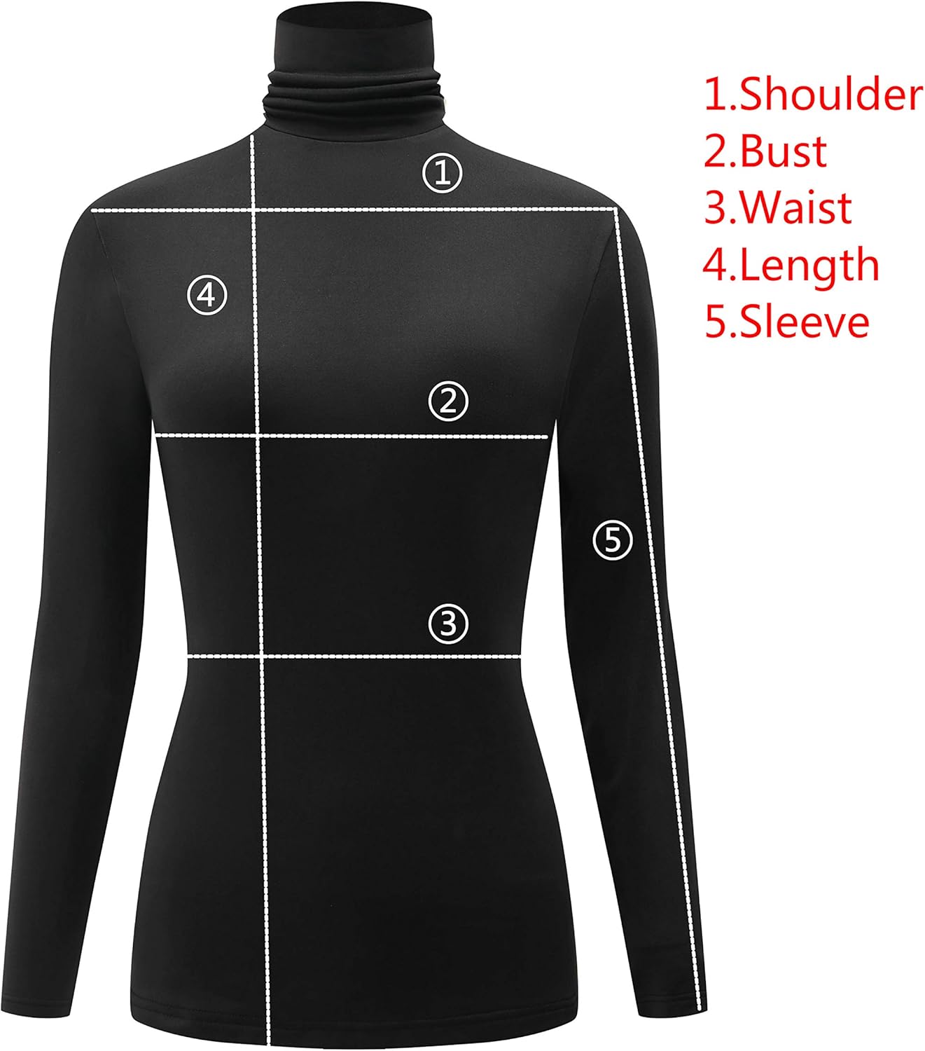 Kindcall Casual Turtleneck Tops Lightweight Long Sleeve Soft Thermal Shirts for Women - Image 6