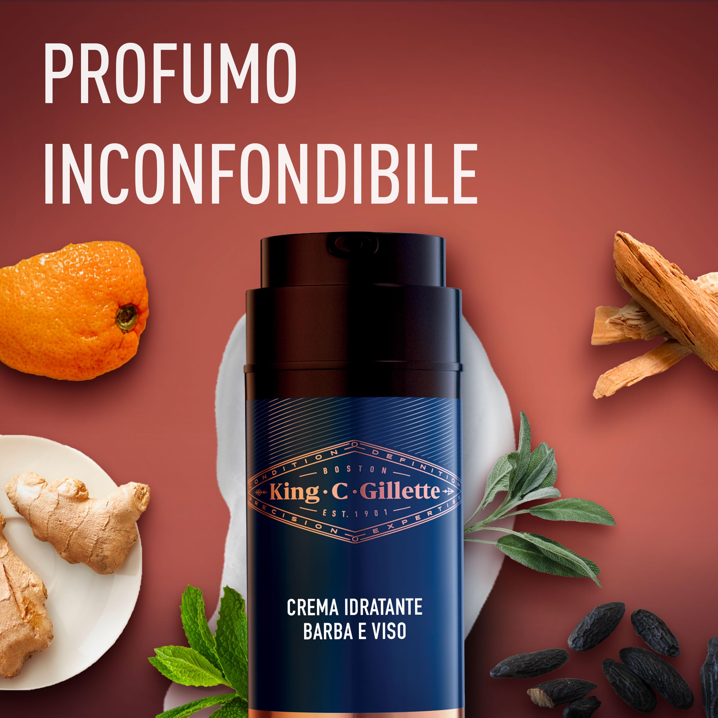 King C. Gillette Style Master, Regolabarba Uomo Senza Fili Per Regolare, Rifinire E Radere La Barba Incolta Con Lama 4D E Crema Idratante Barba E Viso Con Complesso Di Vitamina B3 E B5 100 ml