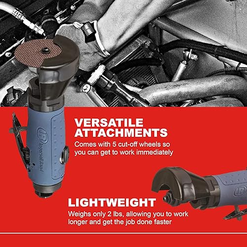 Miniatura 3 de Ingersoll Rand 426 - Herramienta de corte reversible de 3 pulgadas, ligera con perilla reguladora de velocidad, uso con ruedas de corte Ingersoll