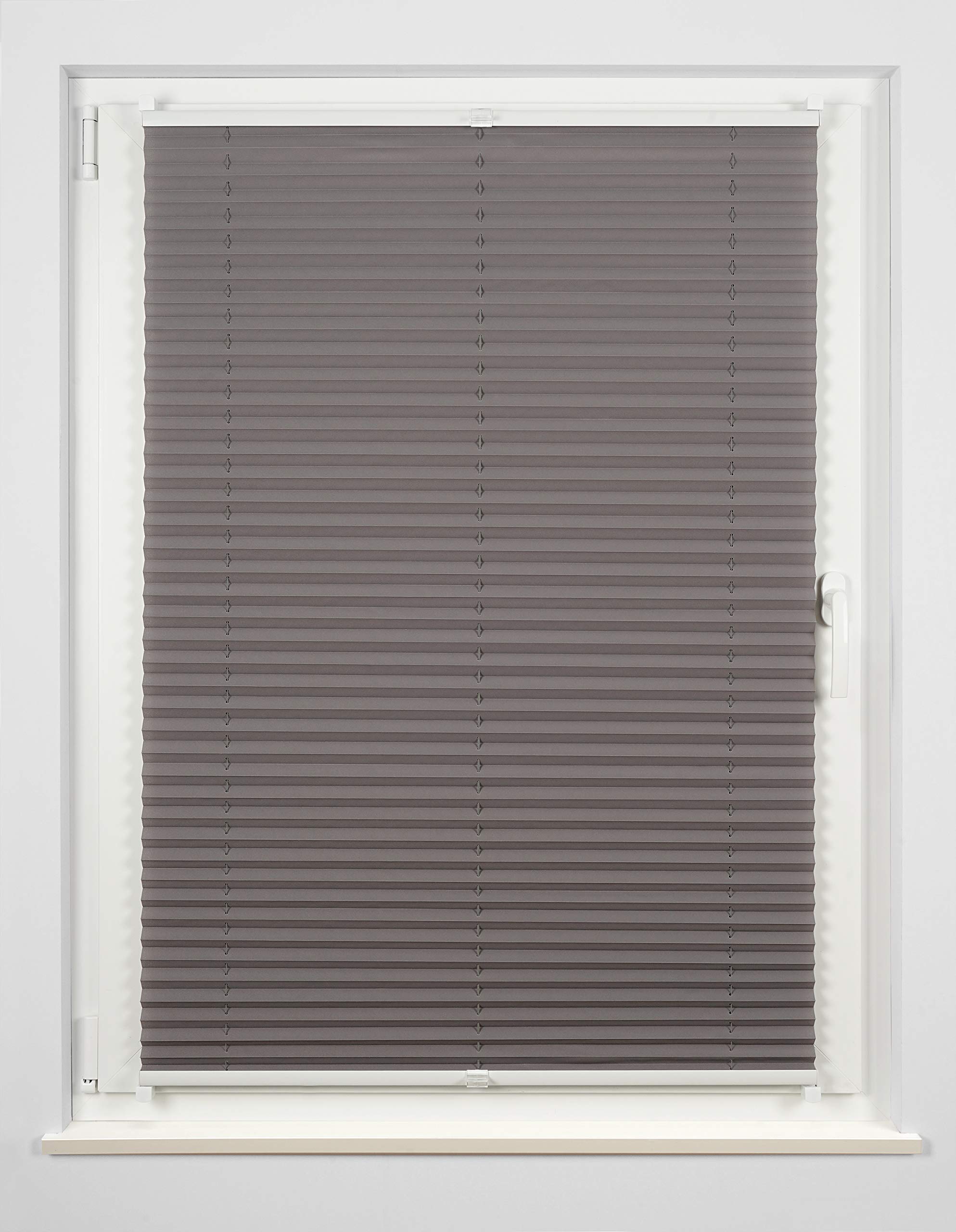 Store Plissé Klemmfix Sans Perçage ONDECO - Protection Solaire Et Brise-Vue Pour Fenêtres