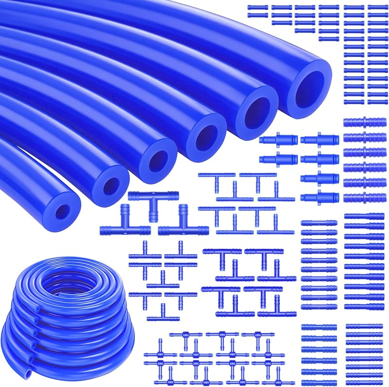 Kit de Mangueiras de Vácuo Automotivas Tnisesm em Silicone Azul com Conectores – 134 peças