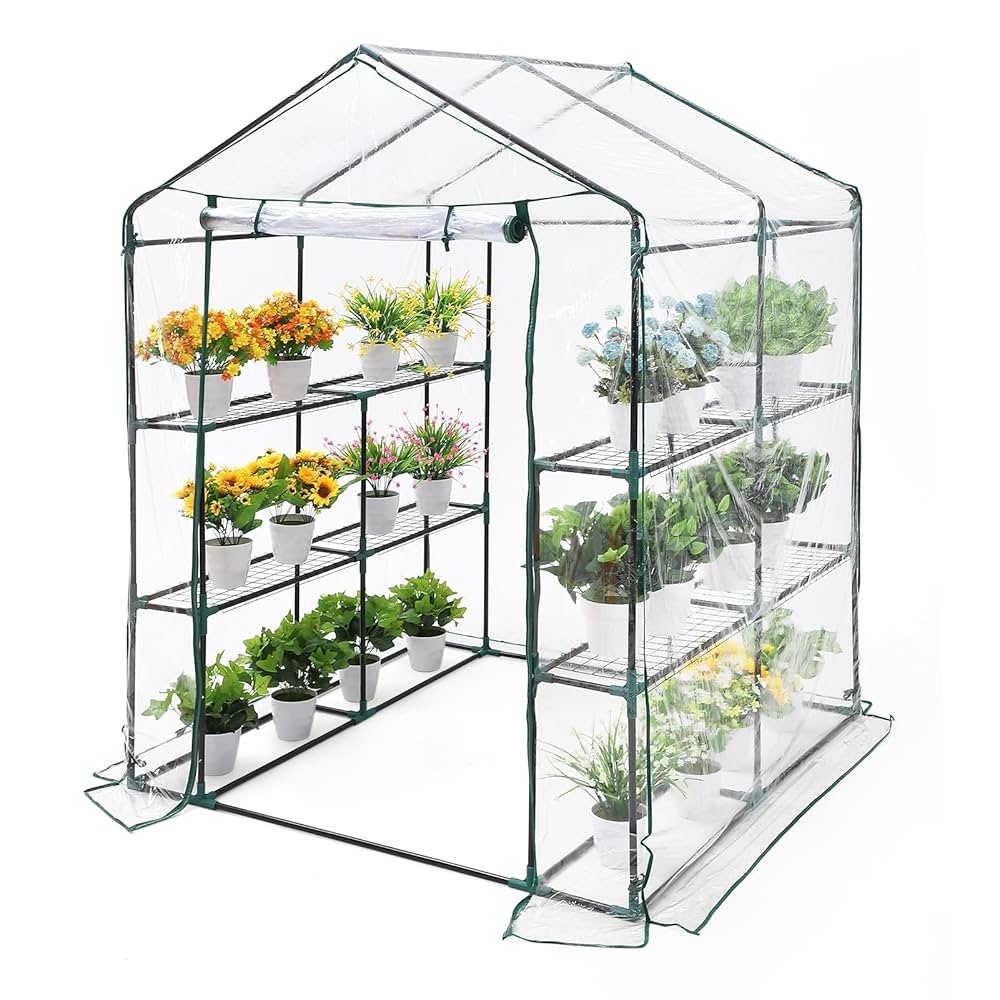 Amazon.co.jp: ガーデンハウス 家庭菜園 0.6坪 ビニールハウス