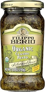 Filippo Berio Organic Classic Pesto, USDA Certified Organic, Gluten Free...