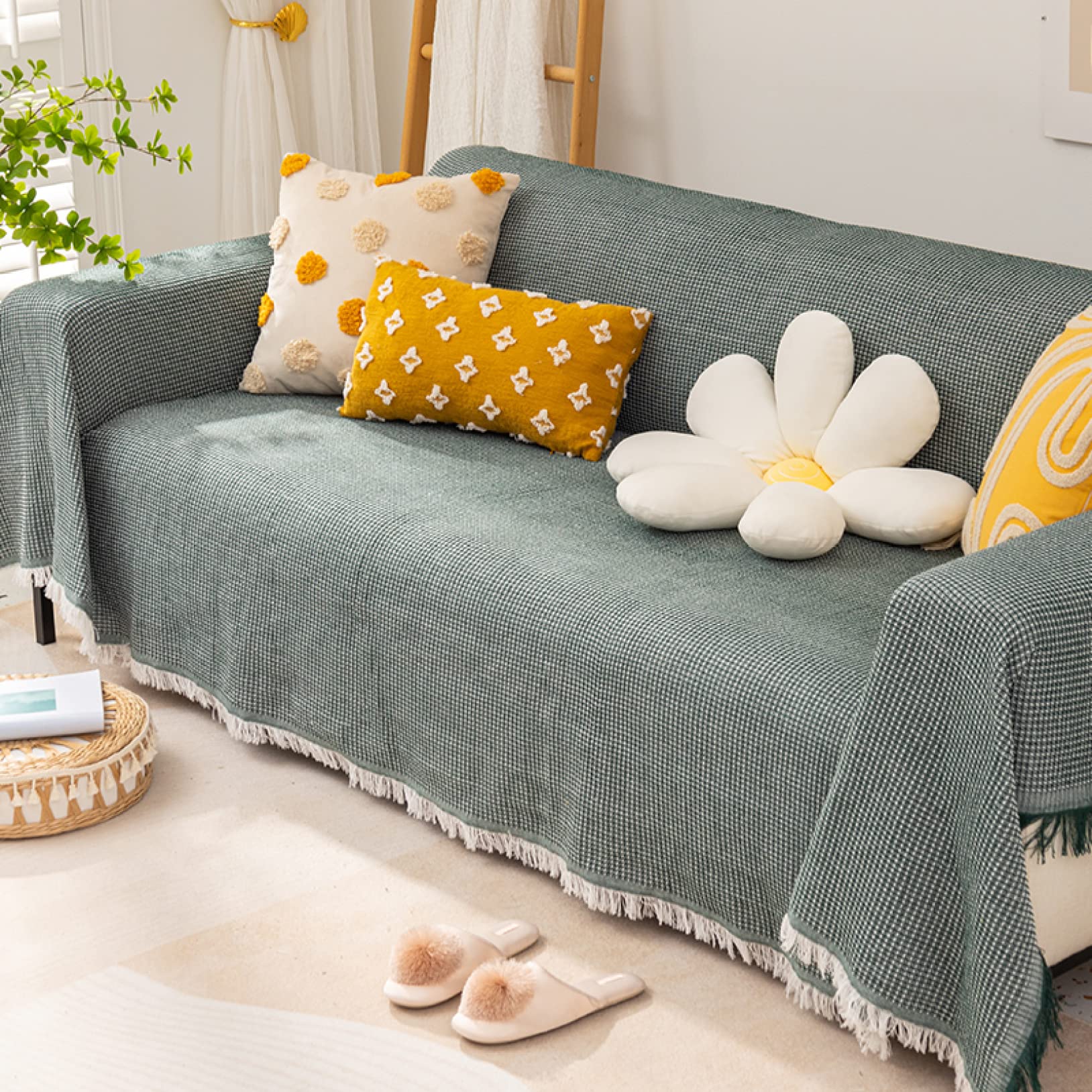 Amazon｜マルチカバー ソファカバー 北欧風 ソファーかばー 180*300 多