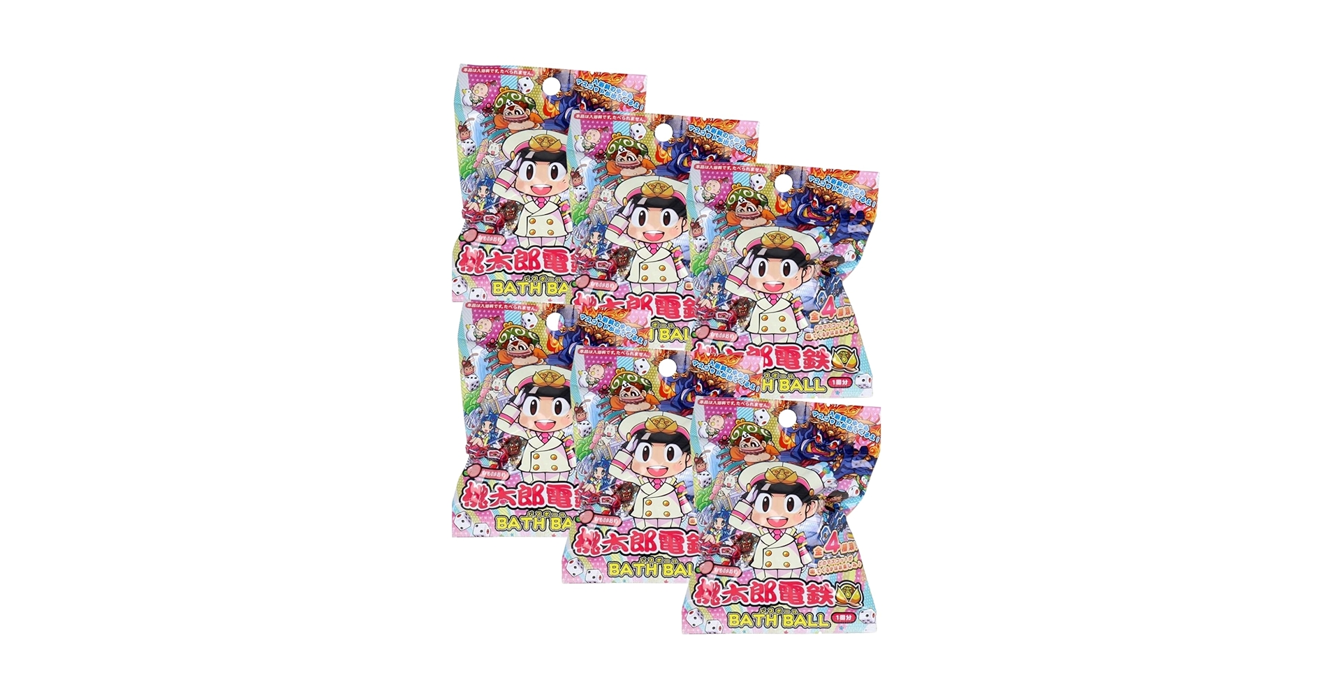 Amazon | 【6個セット+泡立てネット】サンタン 桃太郎電鉄 バス