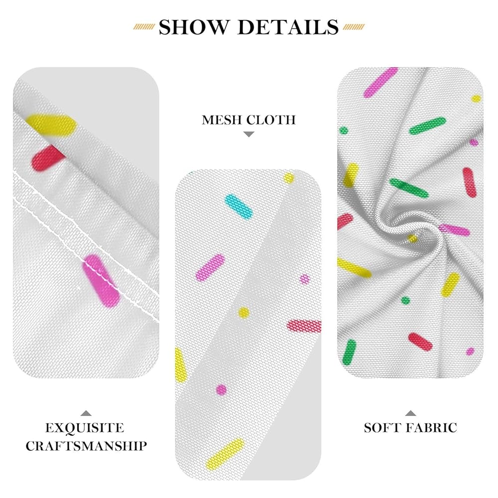OTVEE Womens Tube Tops Colorful Sprinkles Donut Glaze