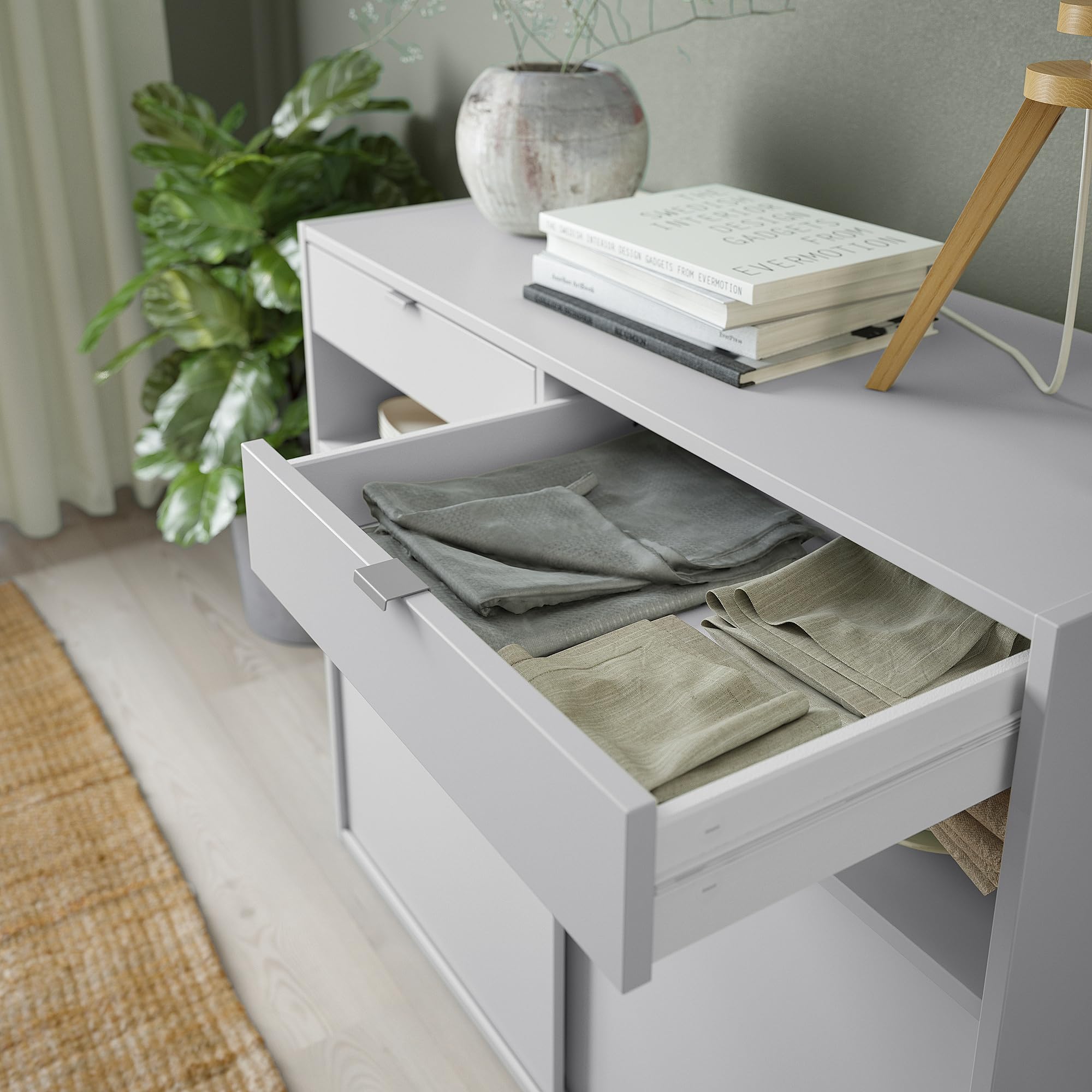ProTuning SPIKSMED Aparador gris claro, 97x40x79 cm